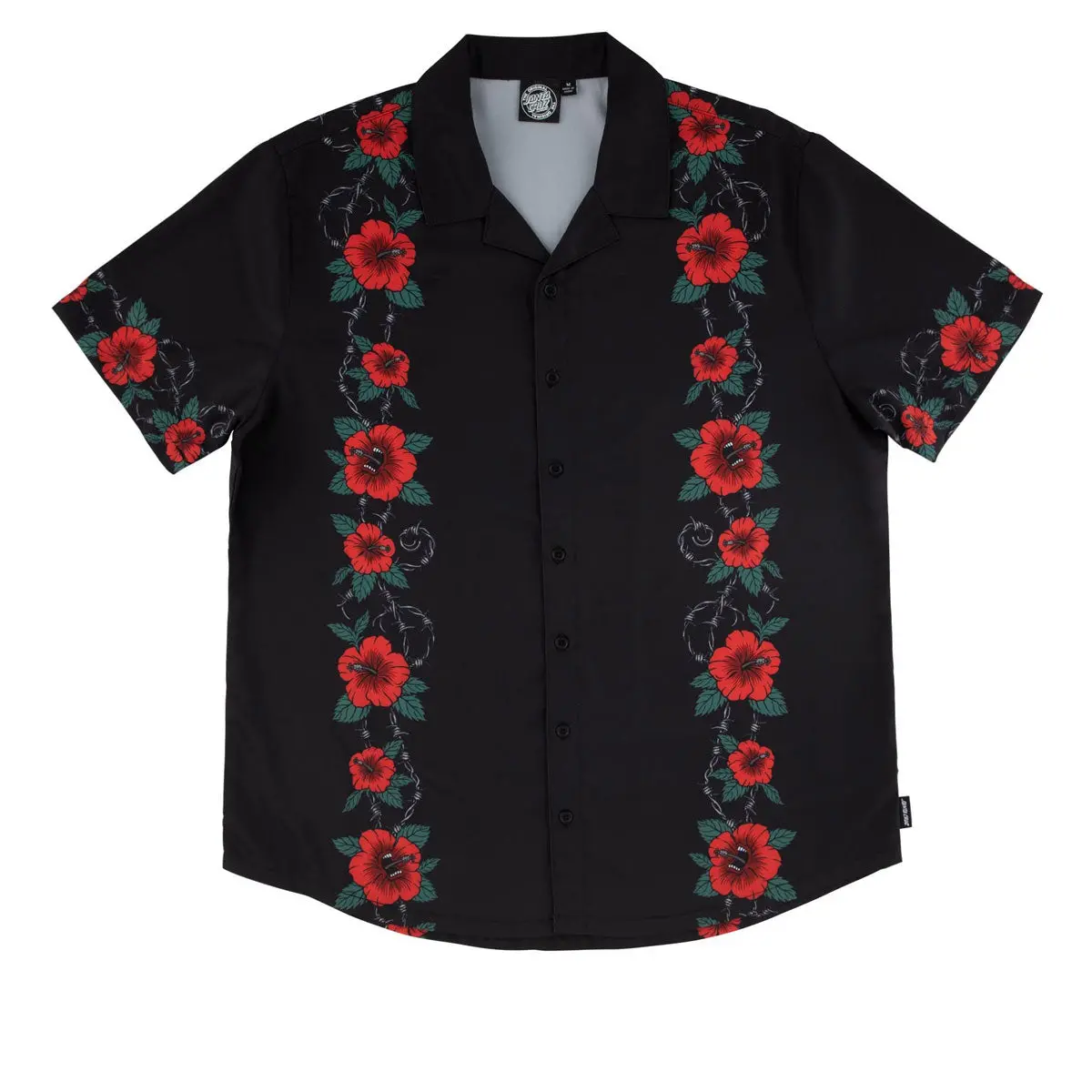 Santa Cruz Screaming Cabana Party Shirt - Black 1