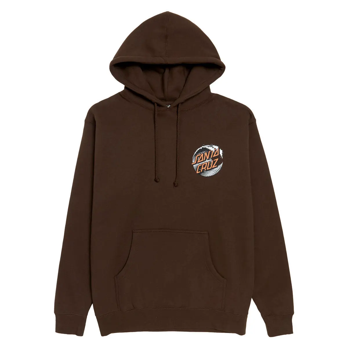 Santa Cruz Wave Dot Hoodie - Brown/Grey/Orange 1