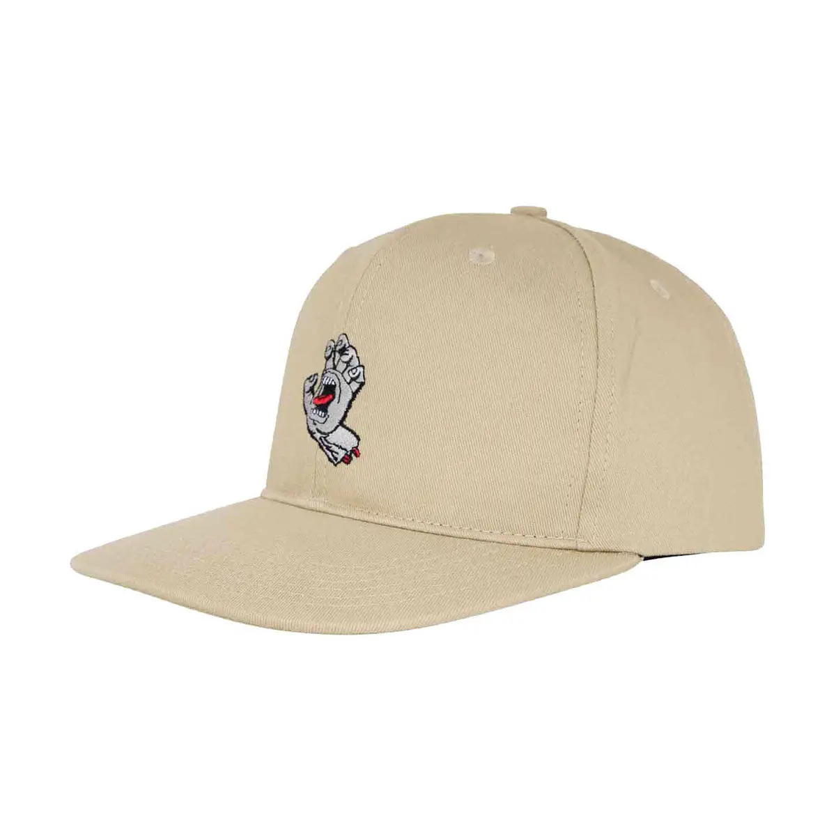 Santa Cruz Screaming Hand Snapback Hat - Khaki 1