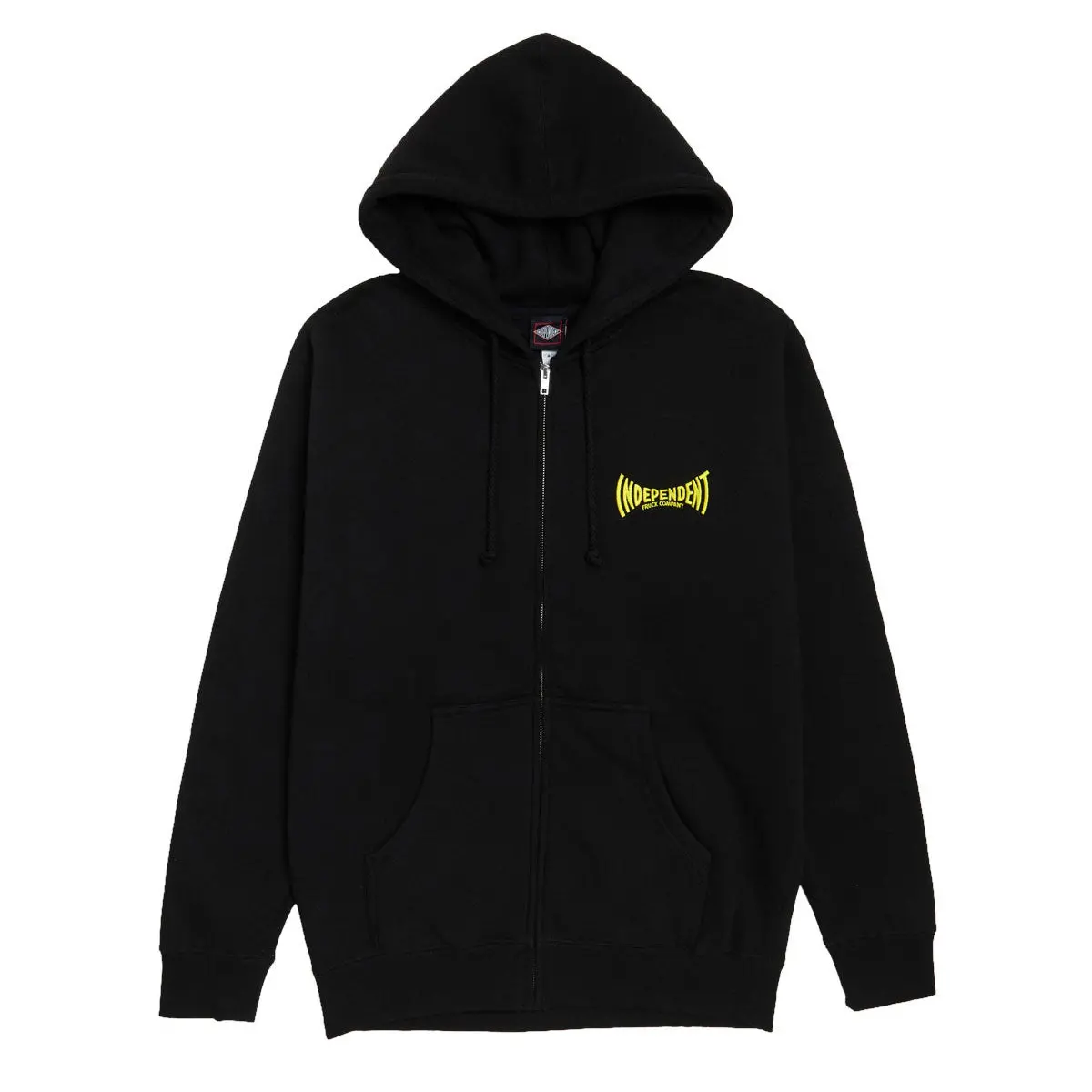 Independent Manufactured Span Zip Up Hoodie - Black 1