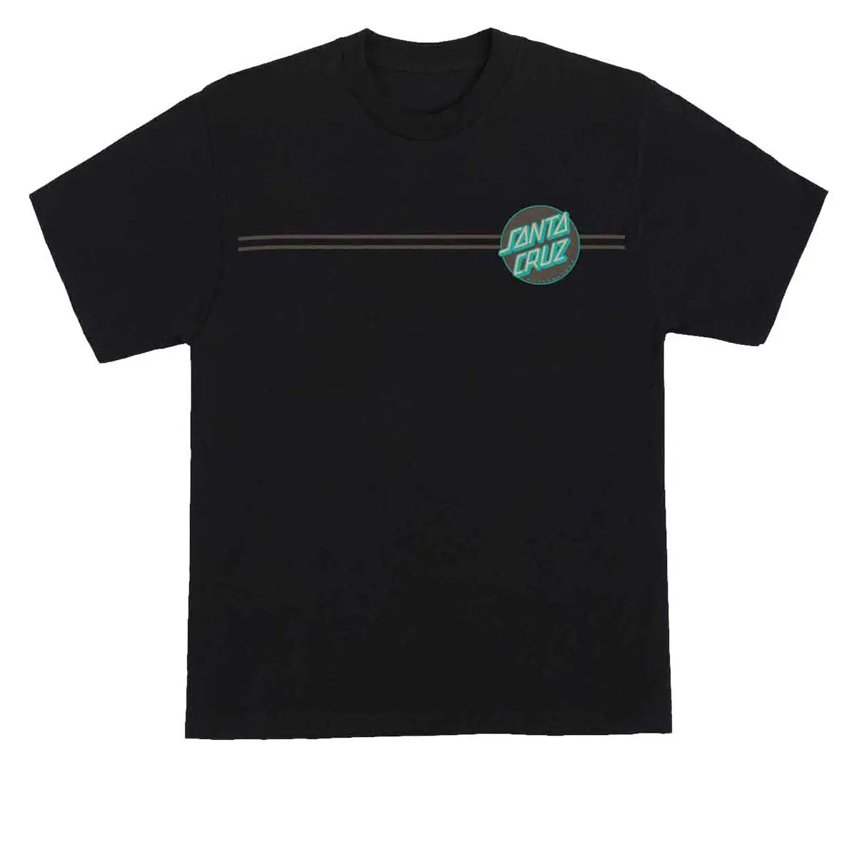 Santa Cruz Other Dot T-Shirt - Black/Brown/Teal 1