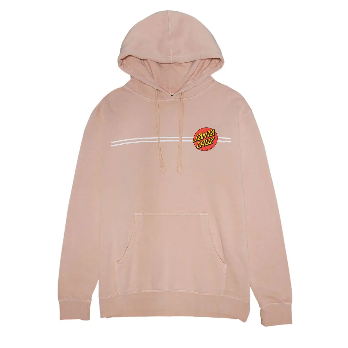 Santa Cruz Womens Classic Dot Relaxed Hoodie - Pigment Dusty Pink 1