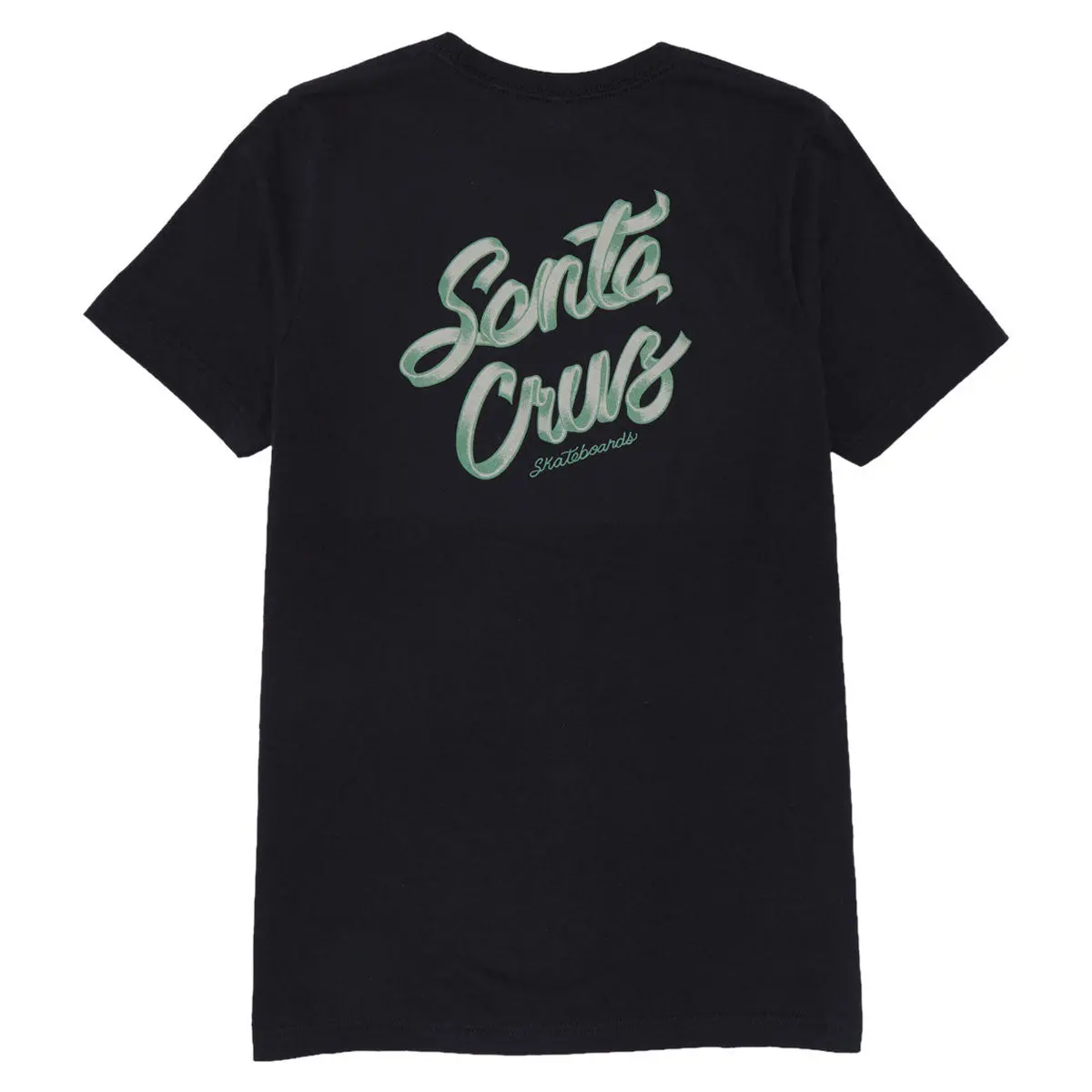 Santa Cruz Womens Ribbon Script Relaxed T-Shirt - Vintage Black 1