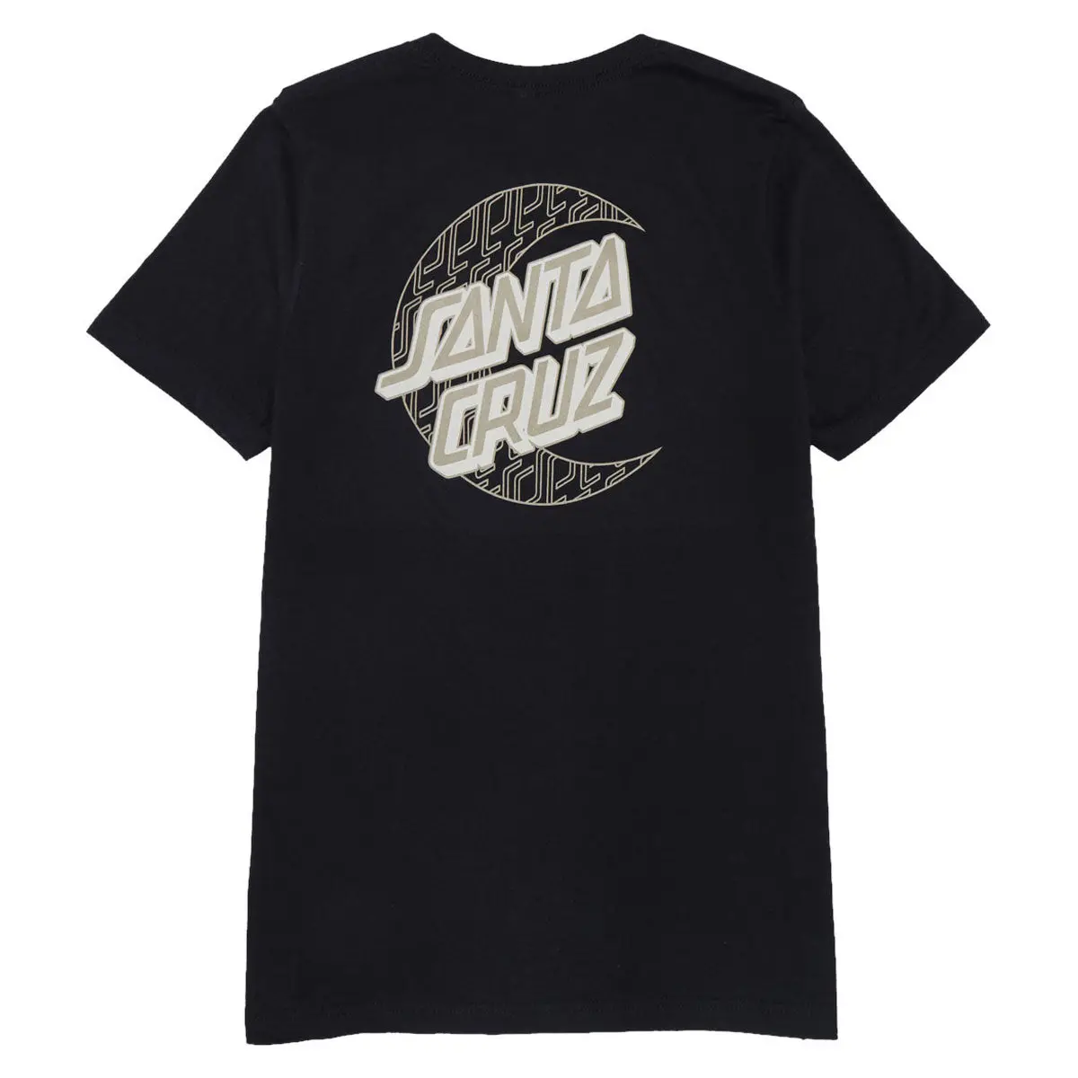 Santa Cruz Womens Imprint Moon Dot Relaxed T-Shirt - Vintage Black 1