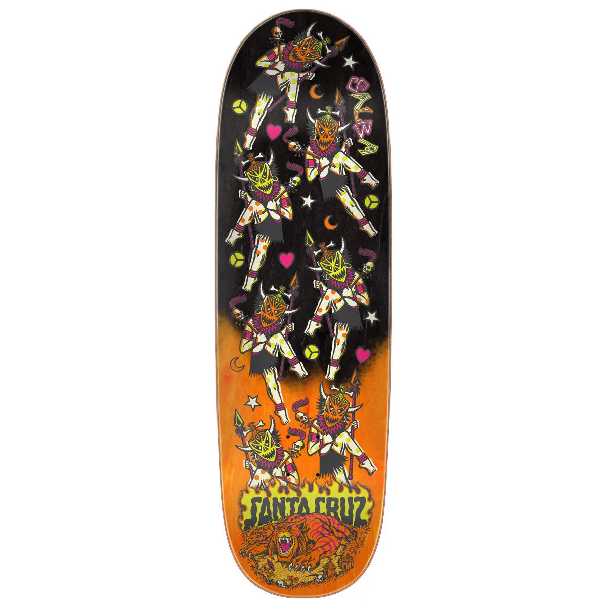 Santa Cruz Salba Firedance Pro Shaped Skateboard Deck - 8.80" 1