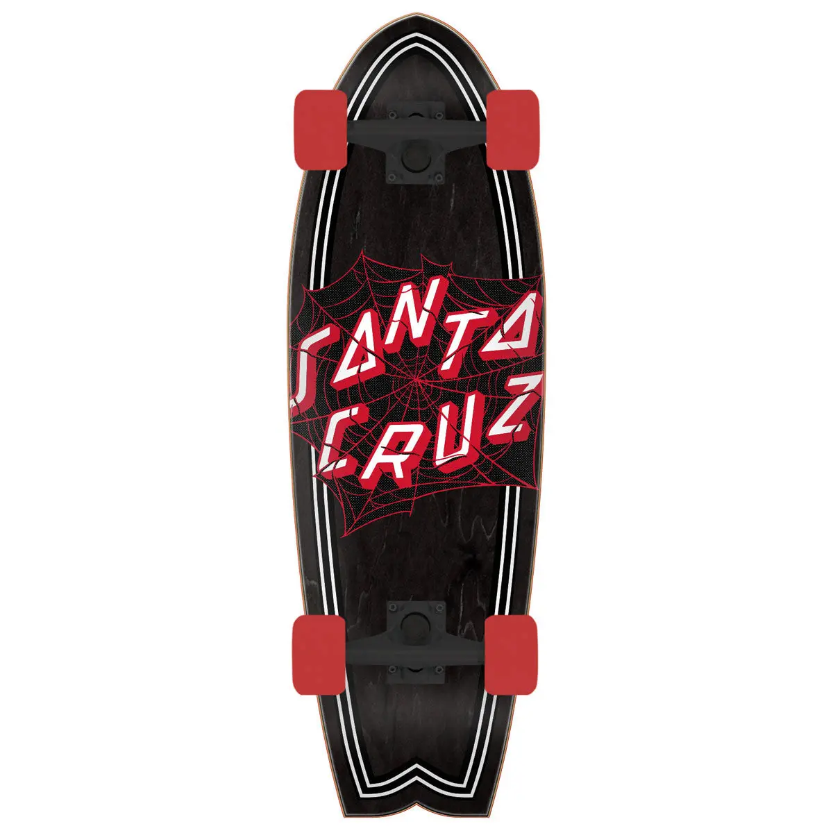 Santa Cruz Tangled Web Shark Cruzer Pre-Built Skateboard Complete - 8.81" 1
