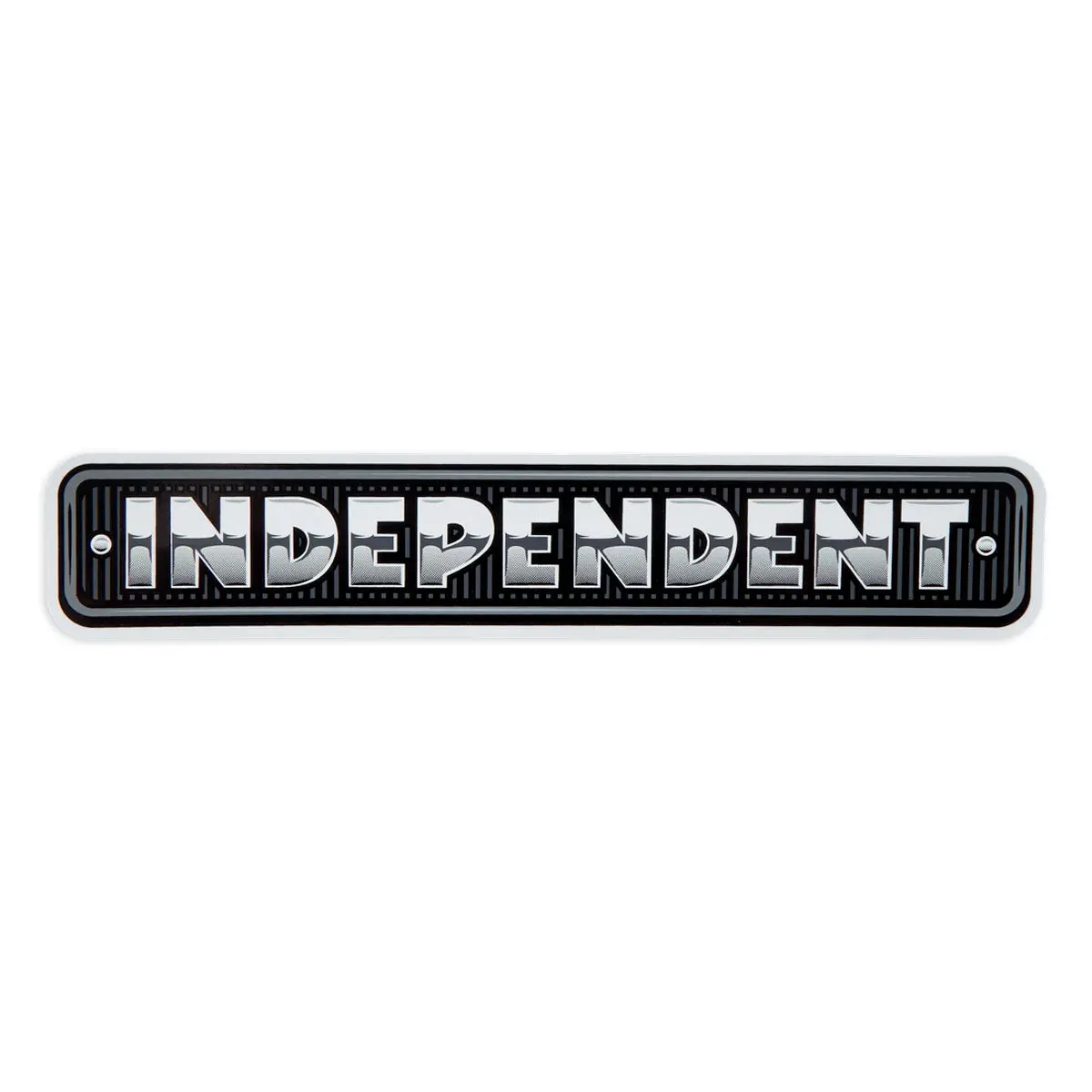 Independent Chrome Bar Vinyl Sticker - Black/Grey/White 1