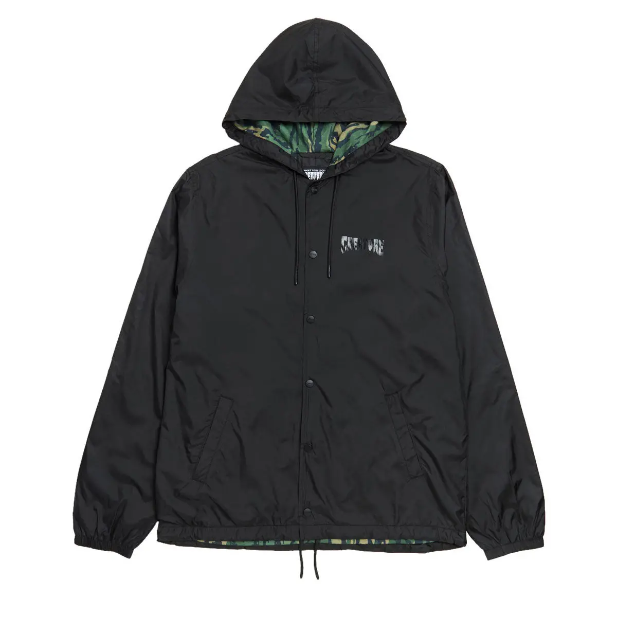 Creature Crtr Coach Windbreaker Jacket - Black 1