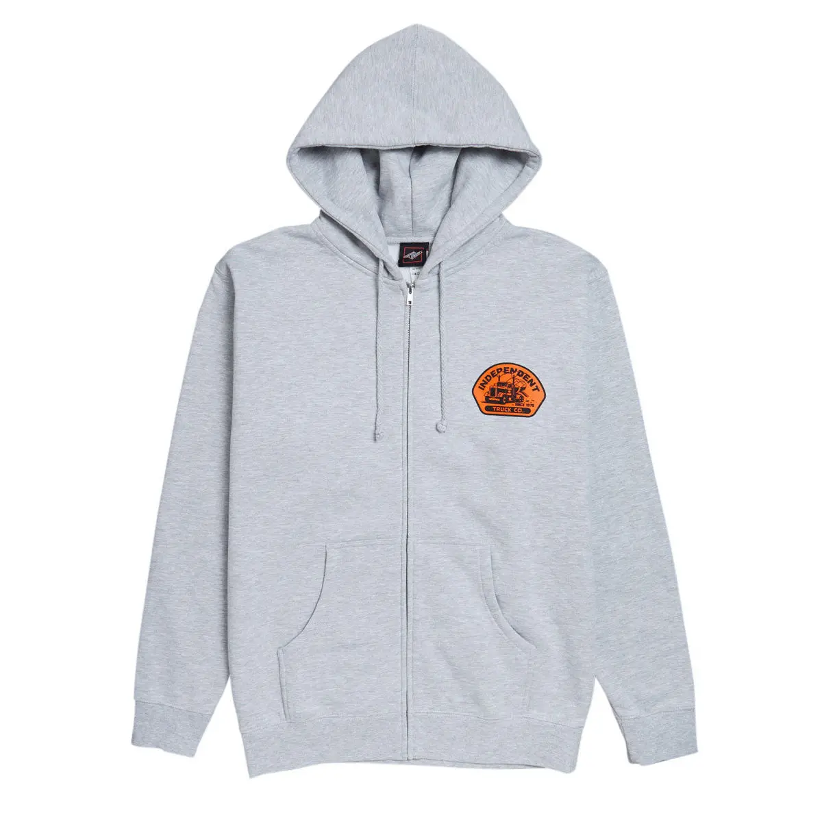 Independent Trucking Zip Hoodie - Grey Heather 1