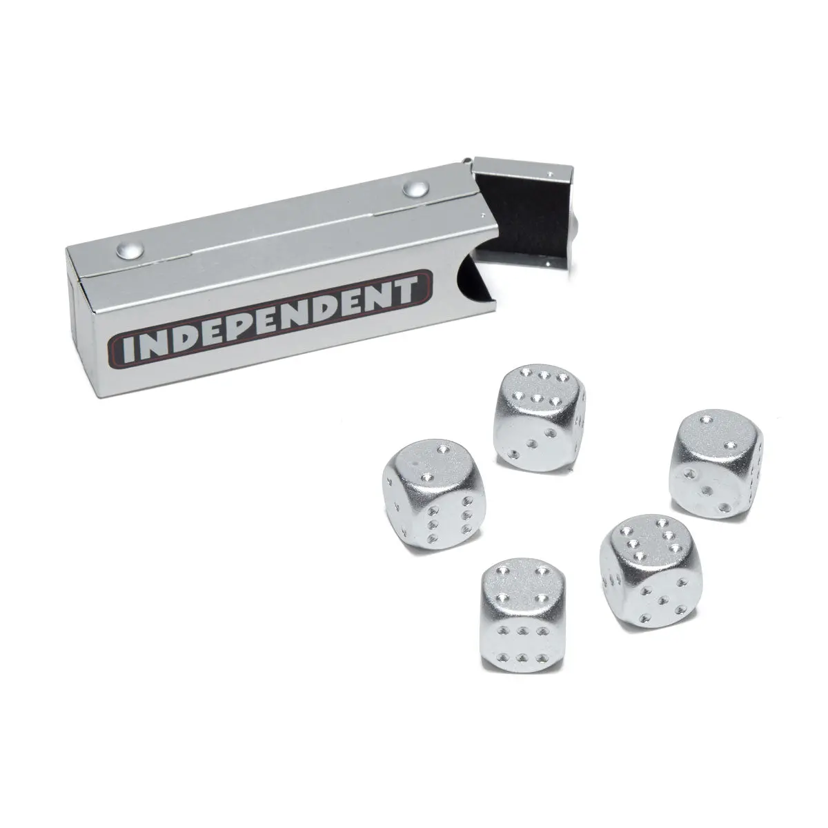 Independent Bar Logo Dice Set - Silver 1