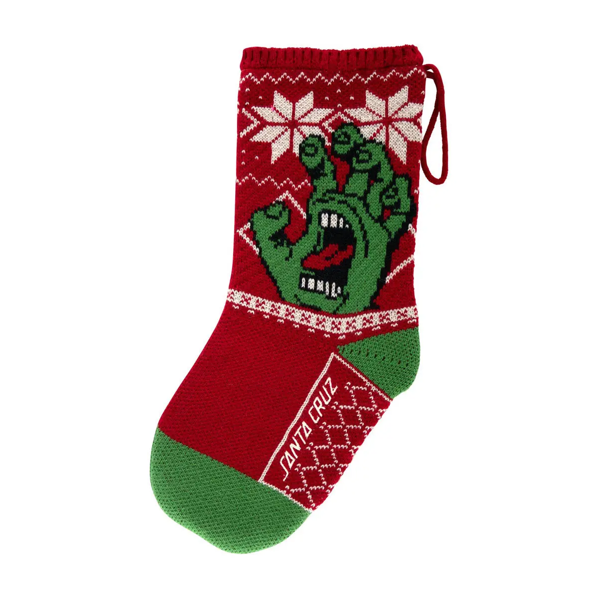 Santa Cruz Screaming Stocking - Red/Green 1