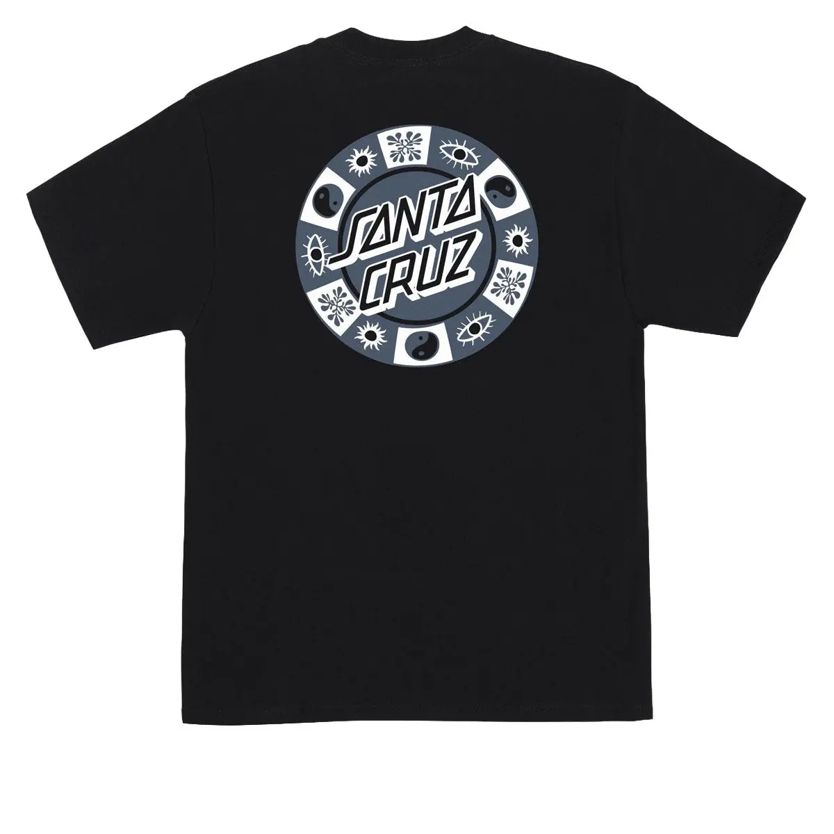 Santa Cruz Strange Check Dot T-Shirt - Black 1