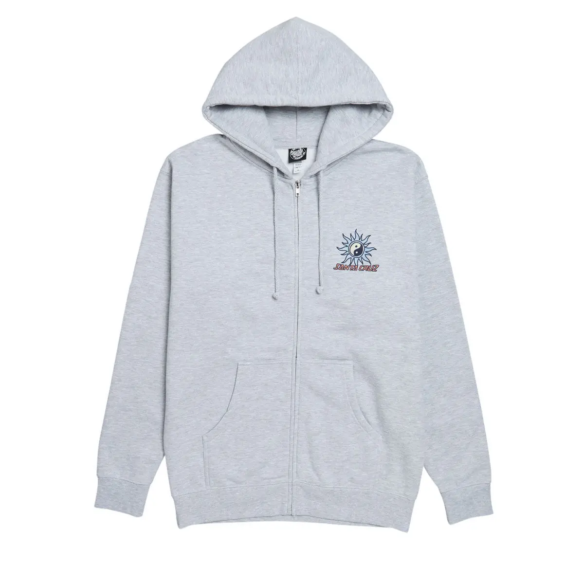 Santa Cruz Sol Spiral Zip Hoodie - Grey Heather 1