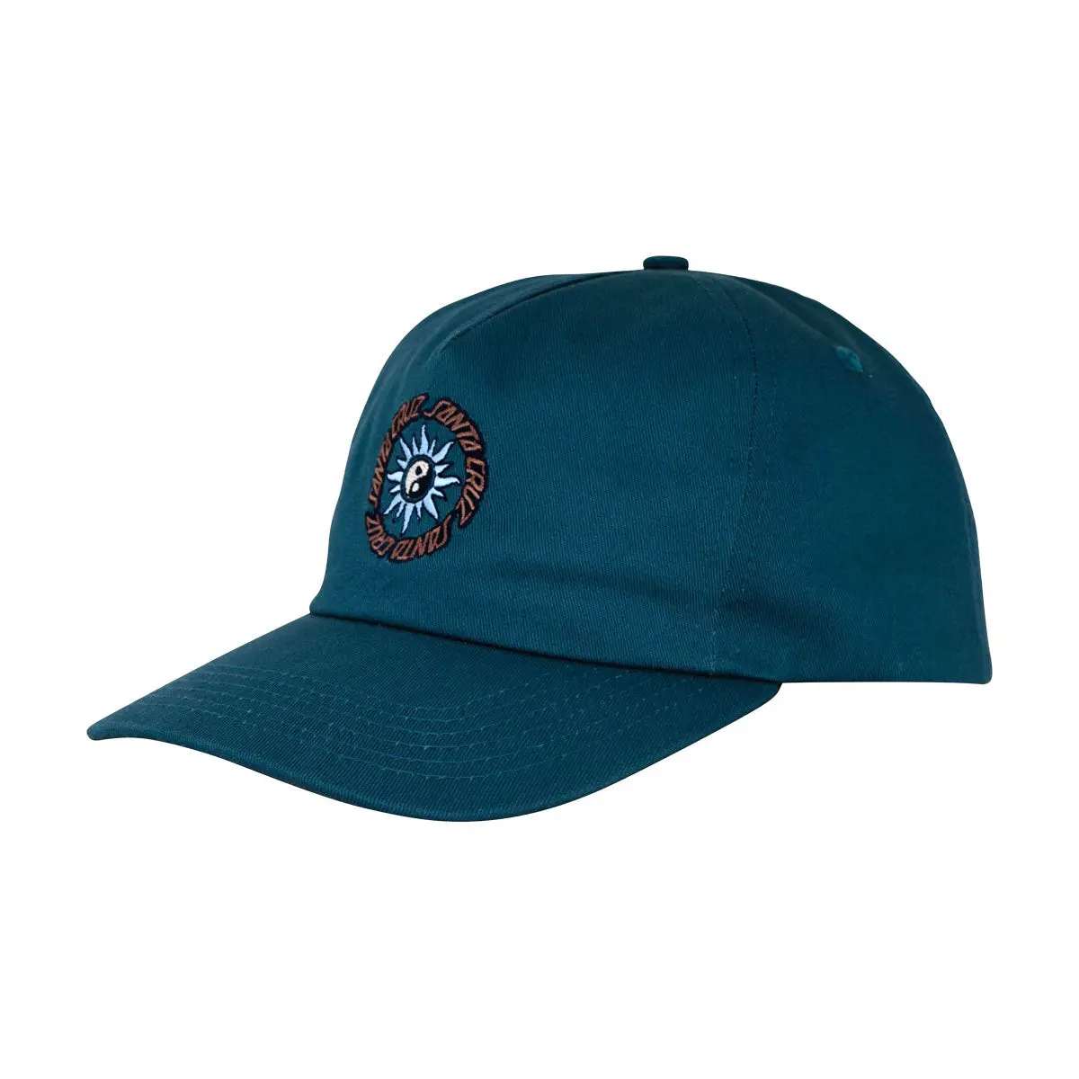 Santa Cruz Sol Spiral Snapback Hat - Deep Teal 1