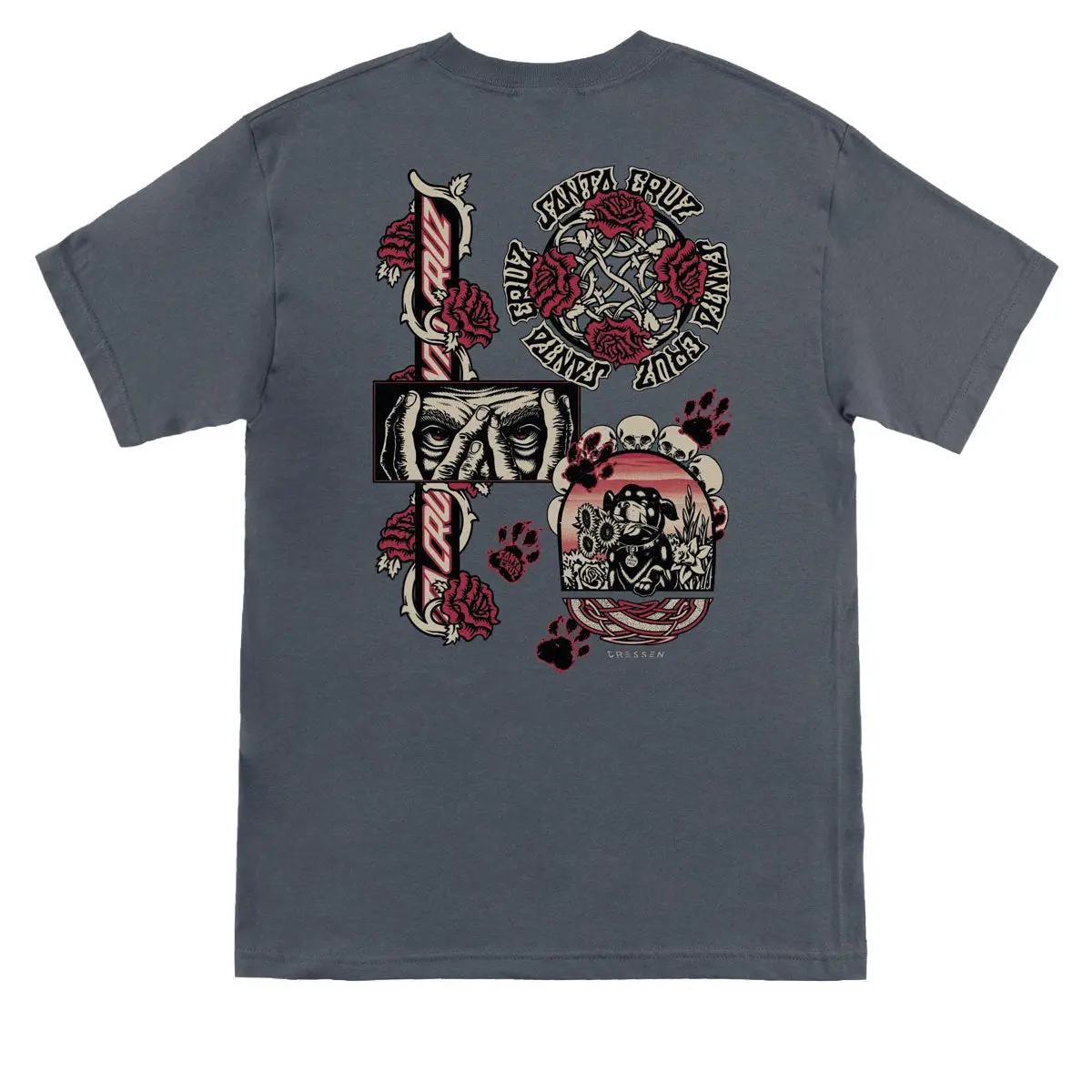 Santa Cruz Dressen Evo T-Shirt - Charcoal 1