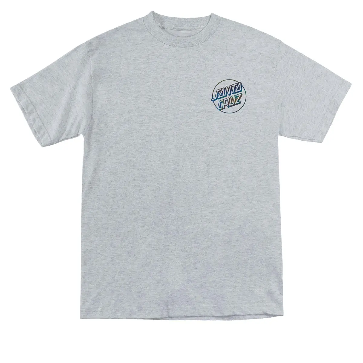 Santa Cruz Opus Dot T-Shirt - Sport Grey/Oil Slick Foil 1