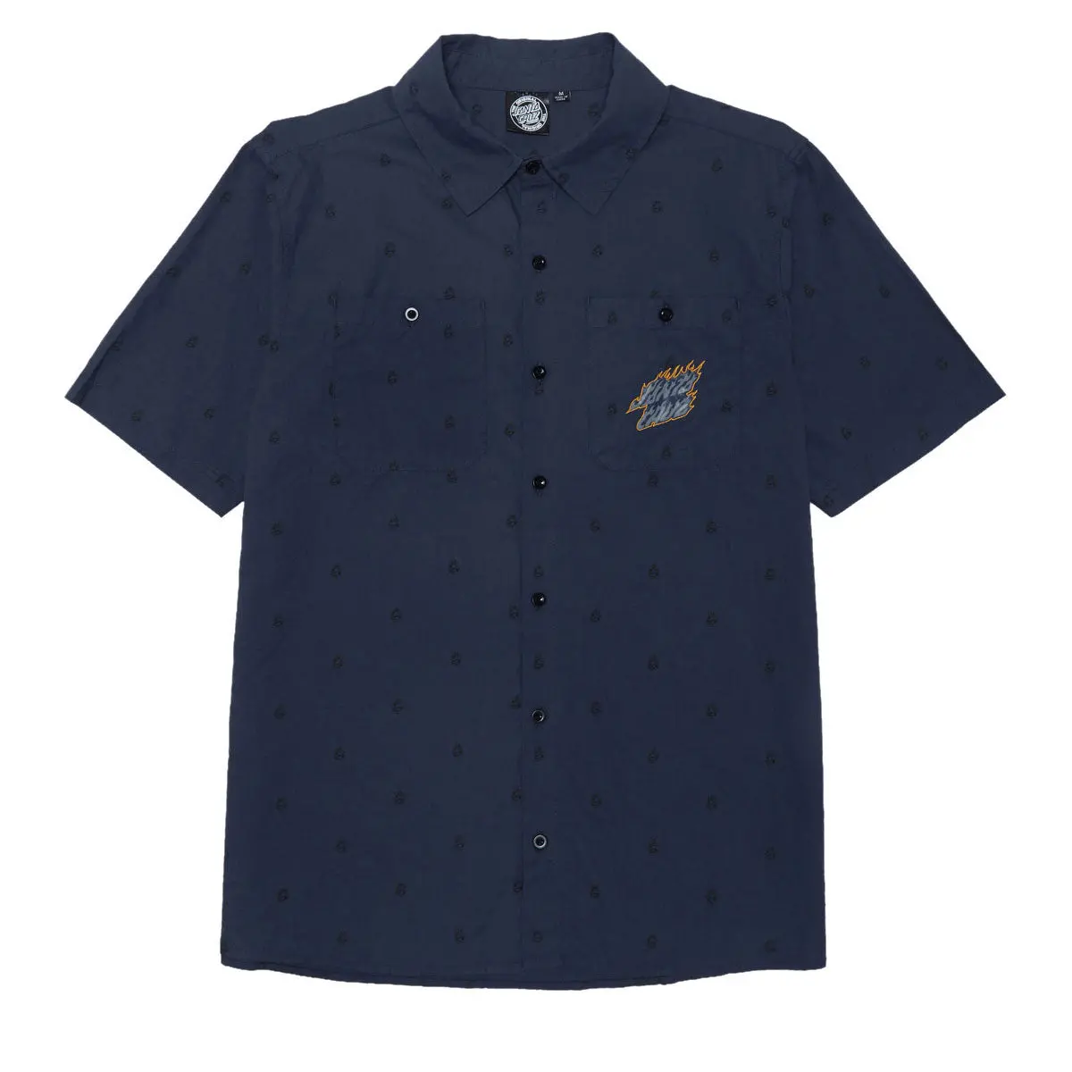 Santa Cruz Screaming Fire Shirt - Navy 1