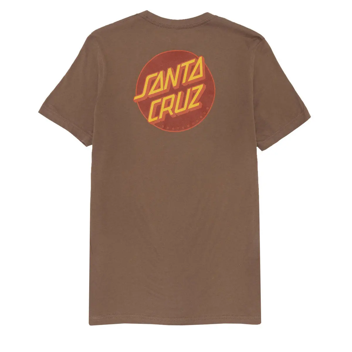 Santa Cruz Womens Other Dot Chest Relaxed T-Shirt - Vintage Brown 1