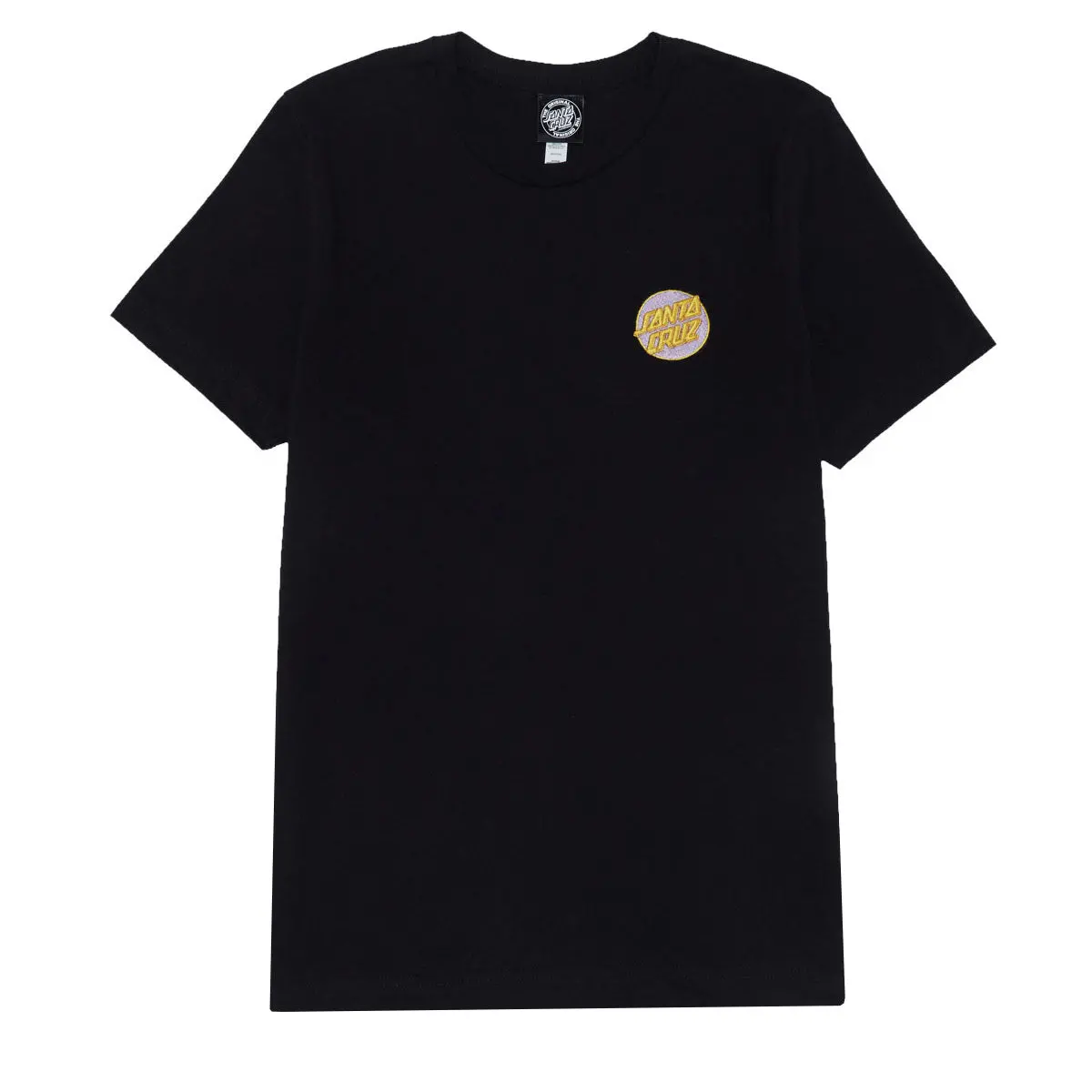 Santa Cruz Womens Cruz Embroidered Relaxed T-Shirt - Black 1