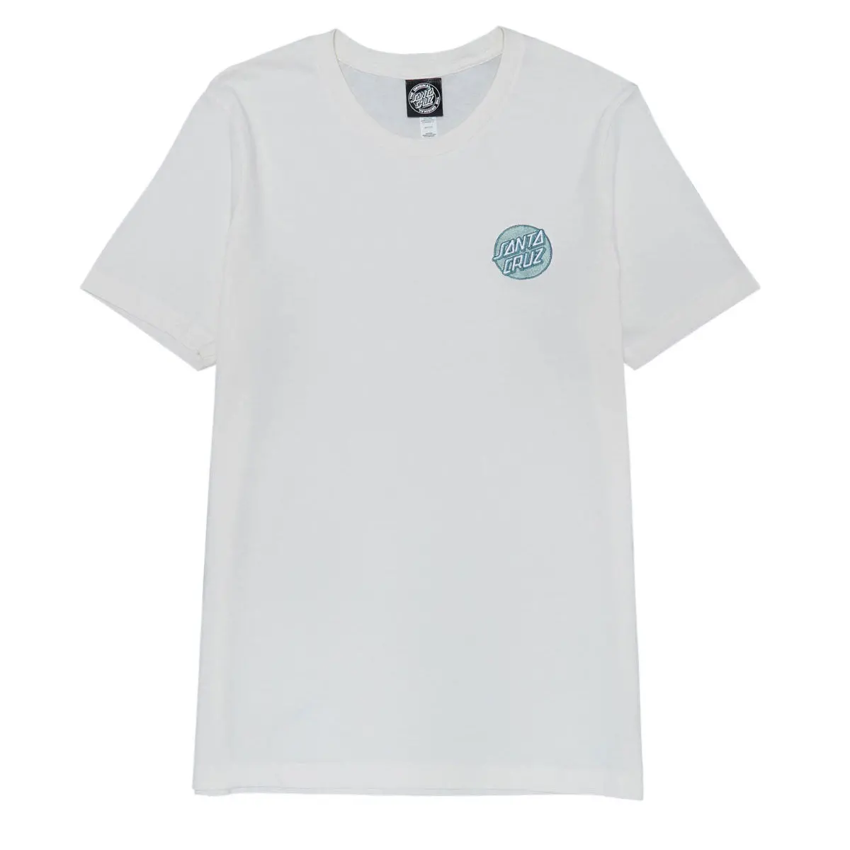 Santa Cruz Womens Cruz Embroidered Relaxed T-Shirt - Vintage White 1