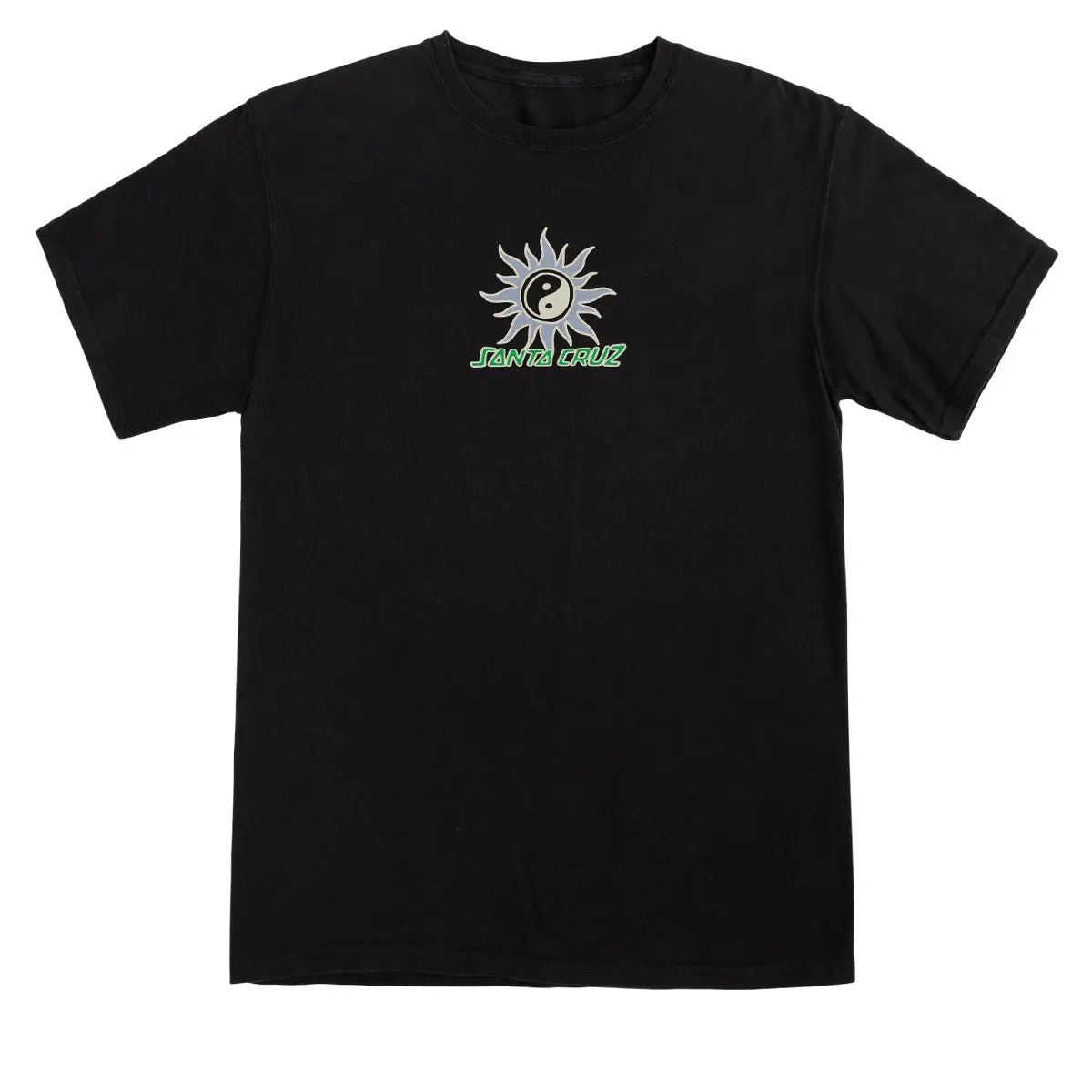 Santa Cruz Womens Sol Spiral Center Relaxed T-Shirt - Black 1