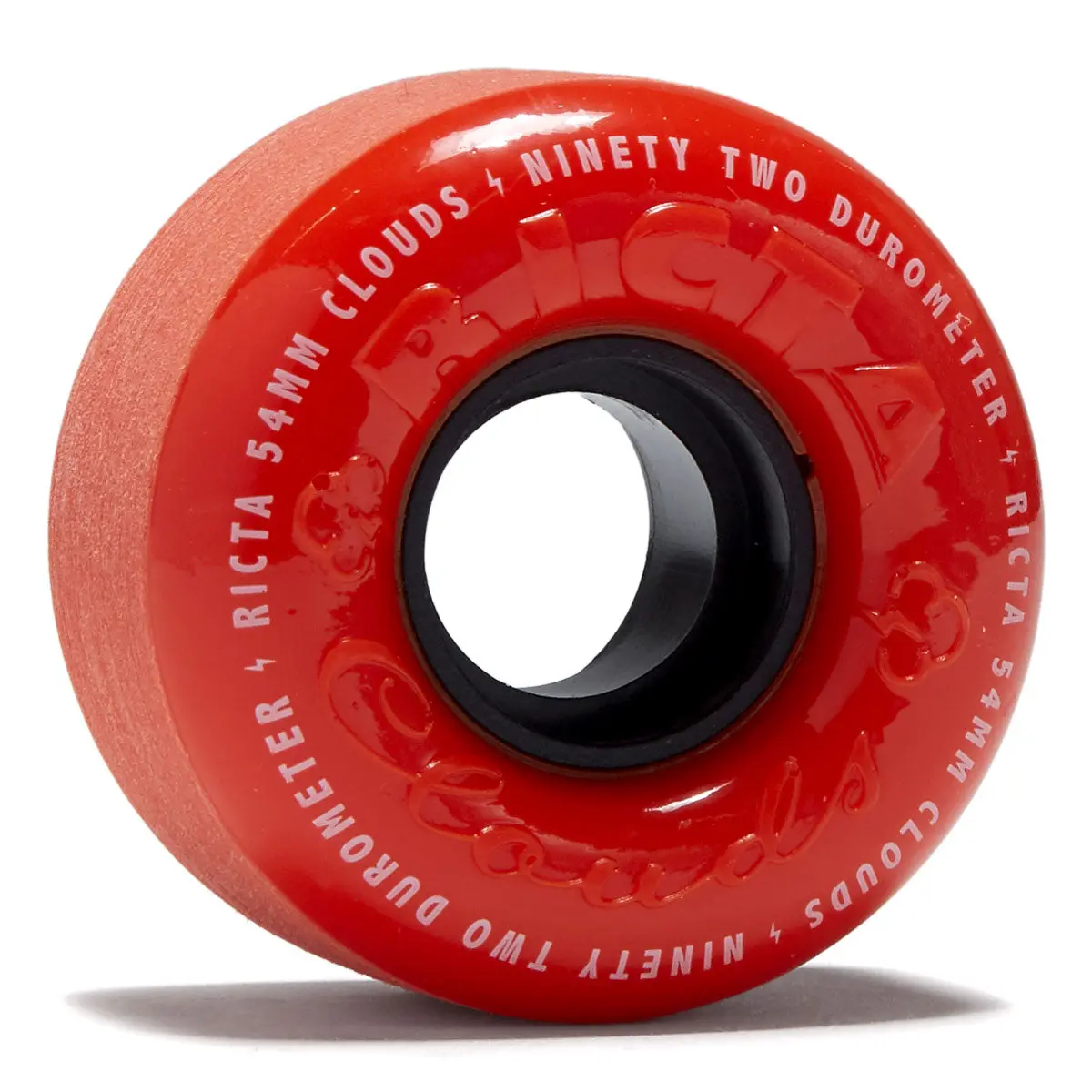 Ricta Clouds 92A Skateboard Wheels - Red/Orange - 54Mm 1