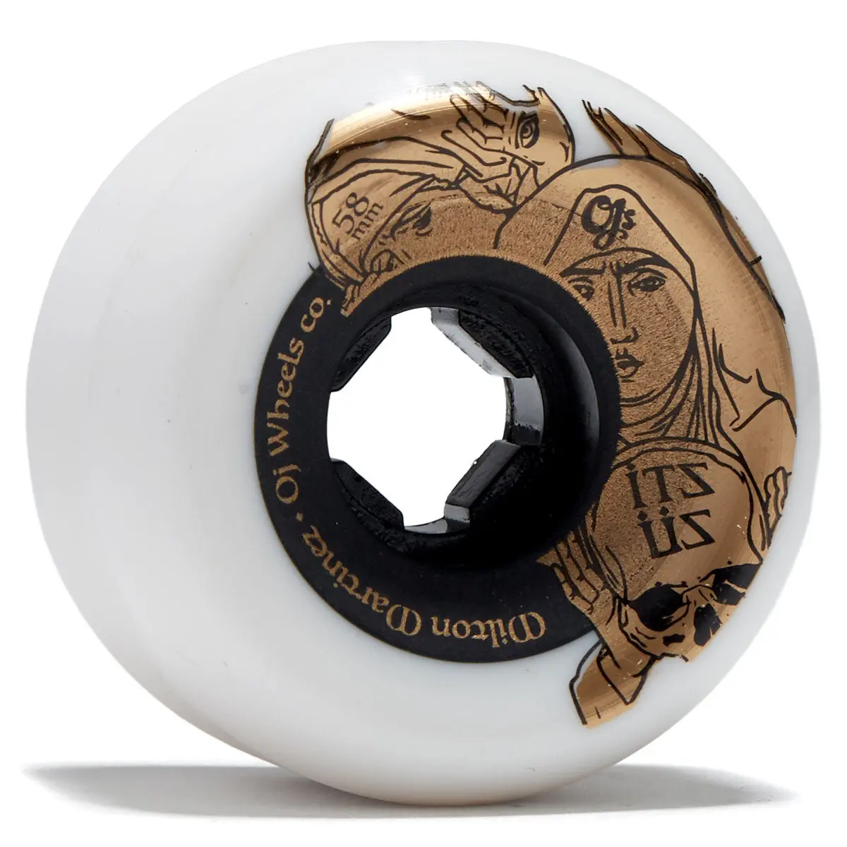 Oj Milton Martinez Its Us Witches Double Duro Mini Combo 99A/95A Skateboard Wheels - White - 58Mm 1