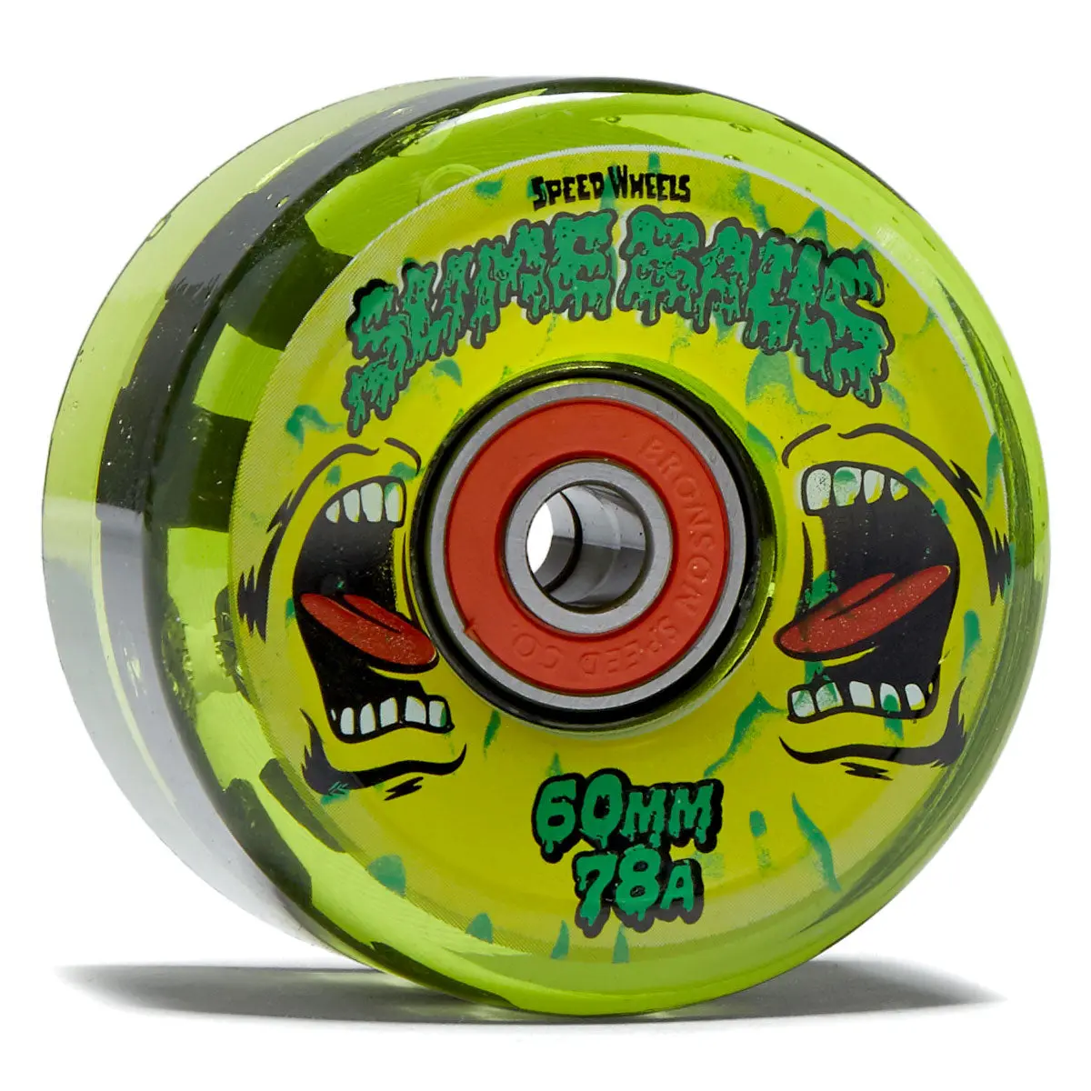 Slime Balls Screaming Slime Light Ups Og Slime 78A Skateboard Wheels - Green - 60Mm 1