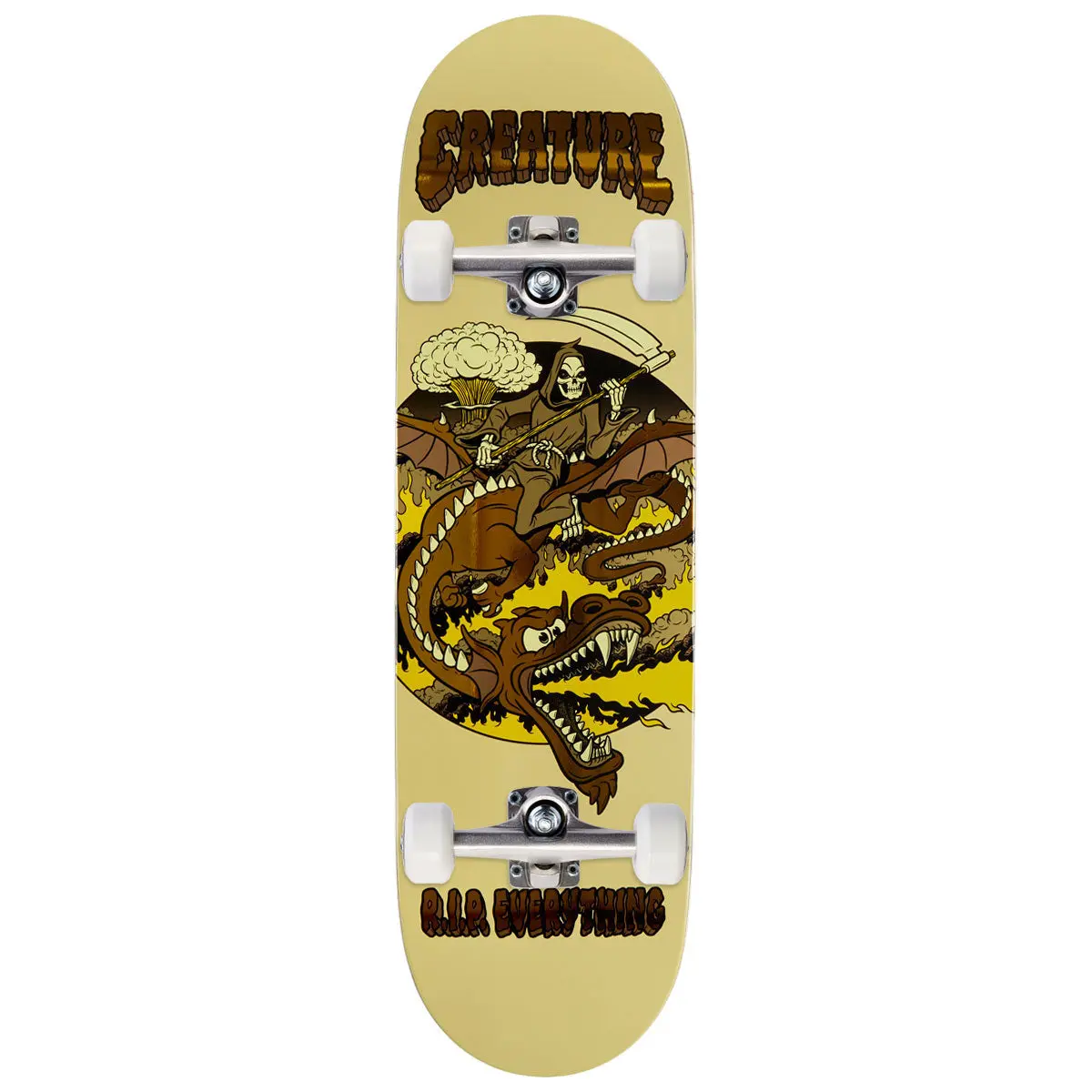 Creature Rip Everything Lg 7 Ply Birch Skateboard Complete - 8.80" 1