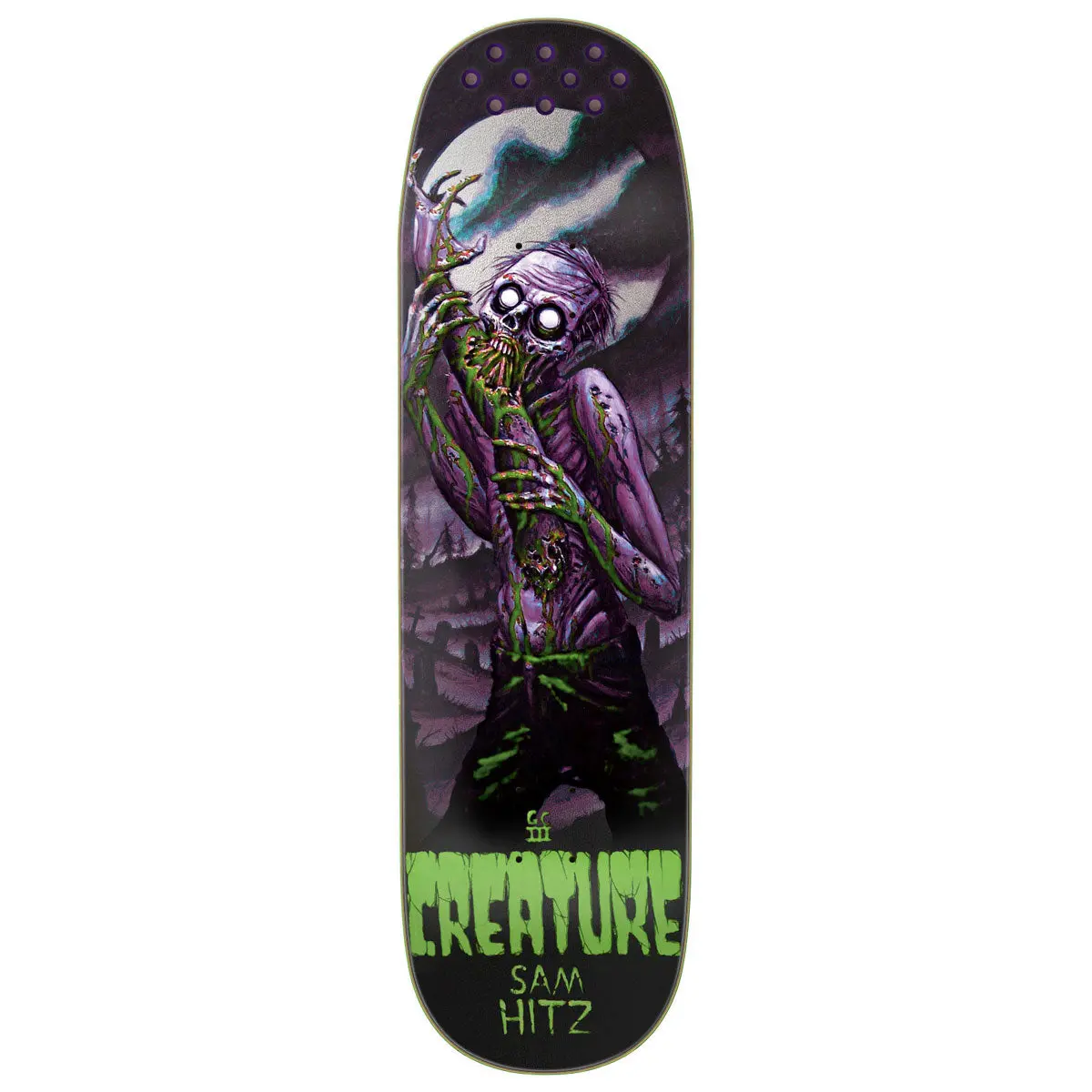 Creature Hitz Feeding Time Xx Pro Skateboard Deck - 8.99" 1