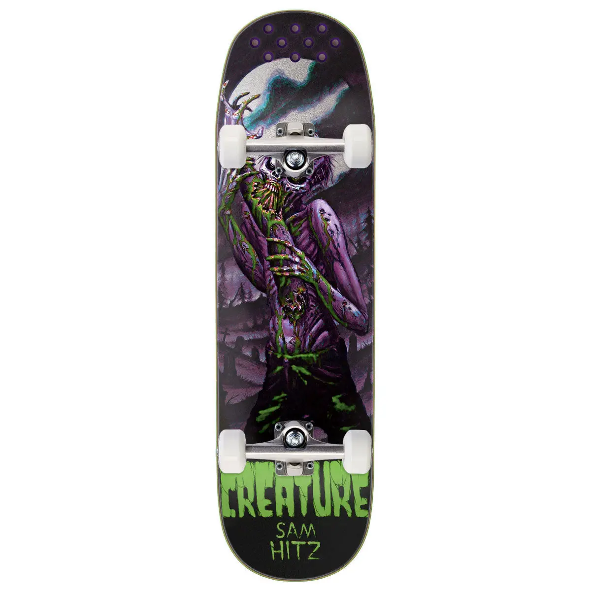 Creature Hitz Feeding Time Xx Pro Skateboard Complete - 8.99" 1