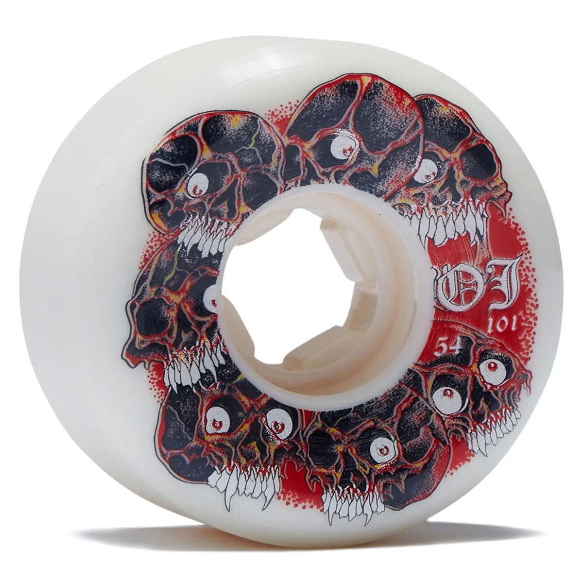 Oj Grey Matter Juice Original Hardline 101A Skateboard Wheels - White - 54Mm 1