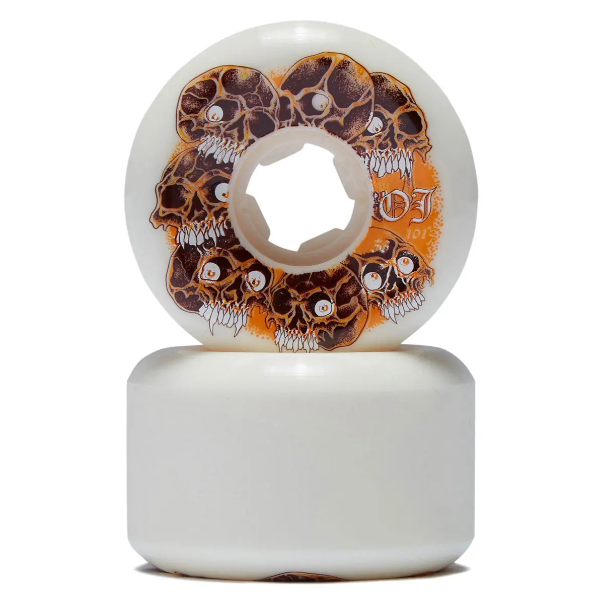 Oj Grey Matter Juice Original Hardline 101A Skateboard Wheels - White - 56Mm 2