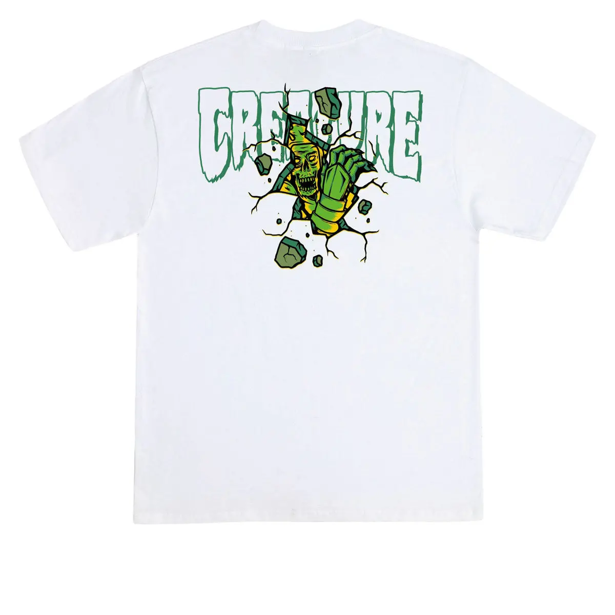 Creature Breaker Logo Outline T-Shirt - White 1