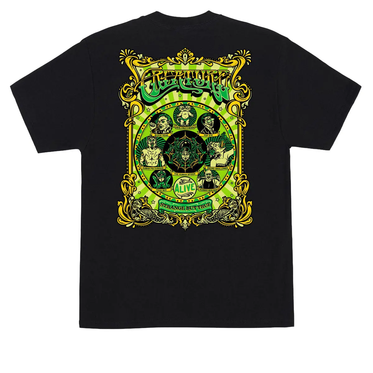 Creature Sideshow T-Shirt - Black 1