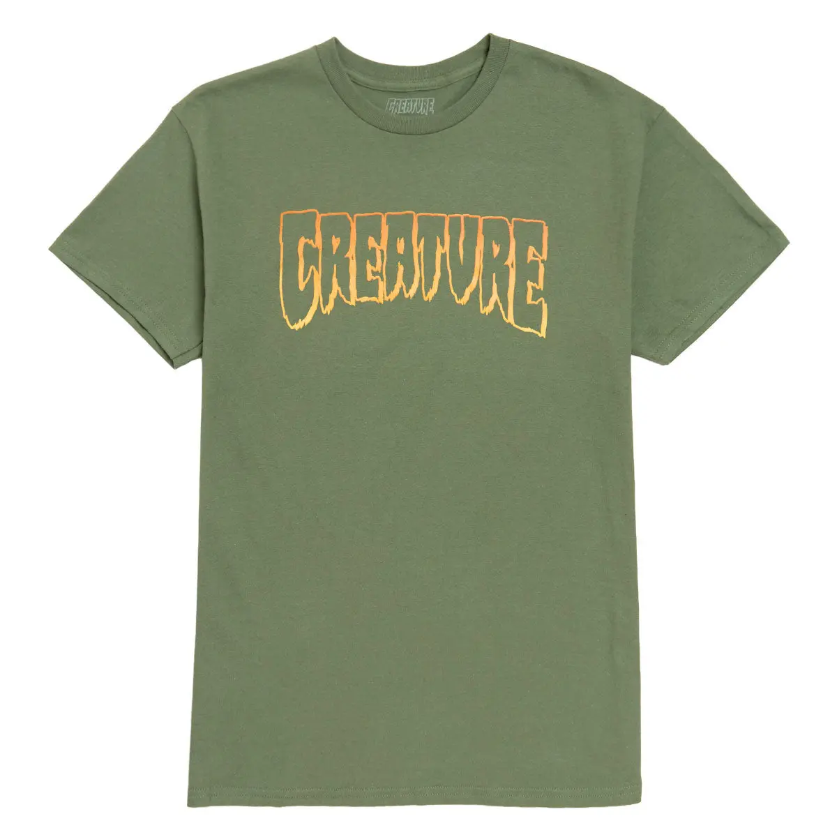 Creature Logo Outline T-Shirt - Military Green Ii 1