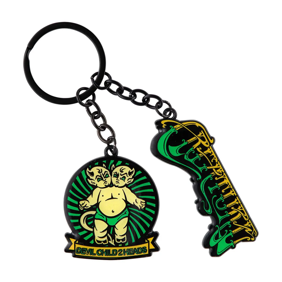 Creature Sideshow Keychain - Black/Green 1