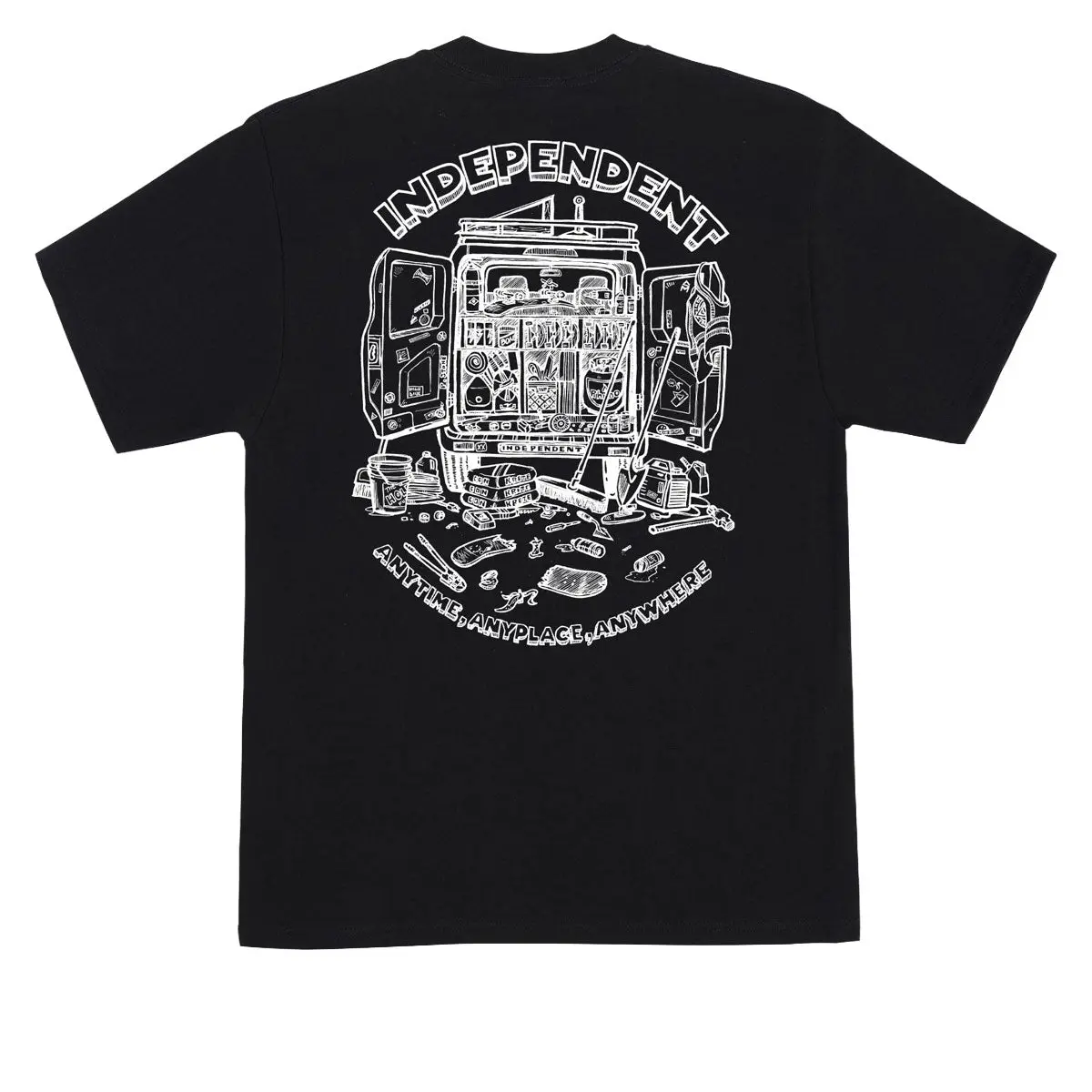 Independent Anytime Anyplace Anywhere T-Shirt - Black 1
