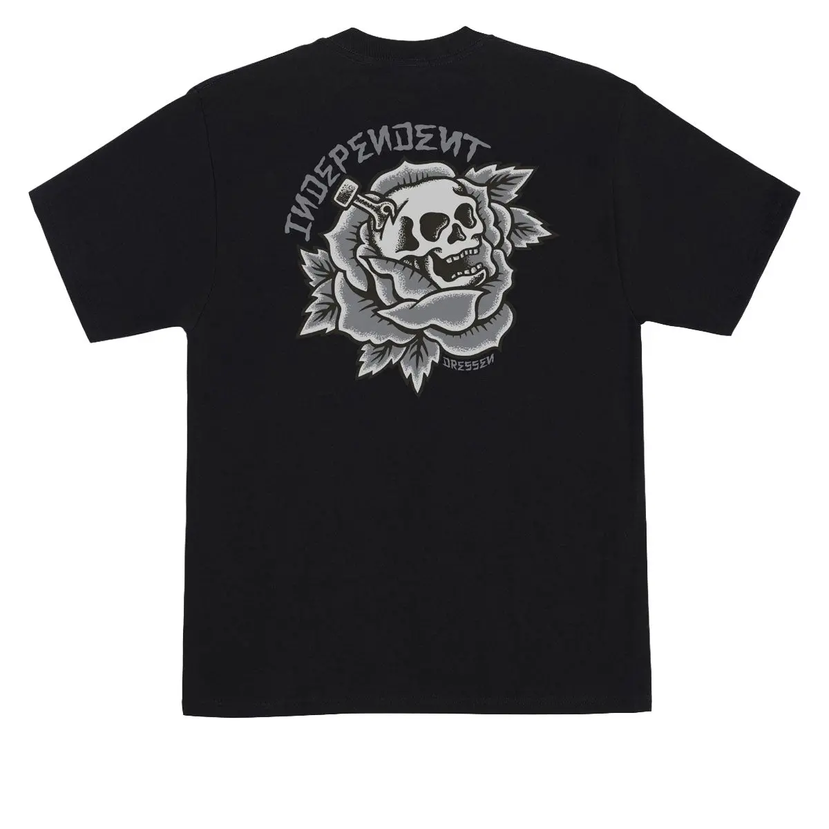 Independent Bressen Skull Rose T-Shirt - Black 1
