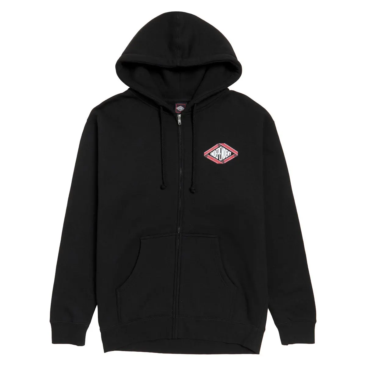 Independent Scroll 2 Zip Hoodie - Black 1