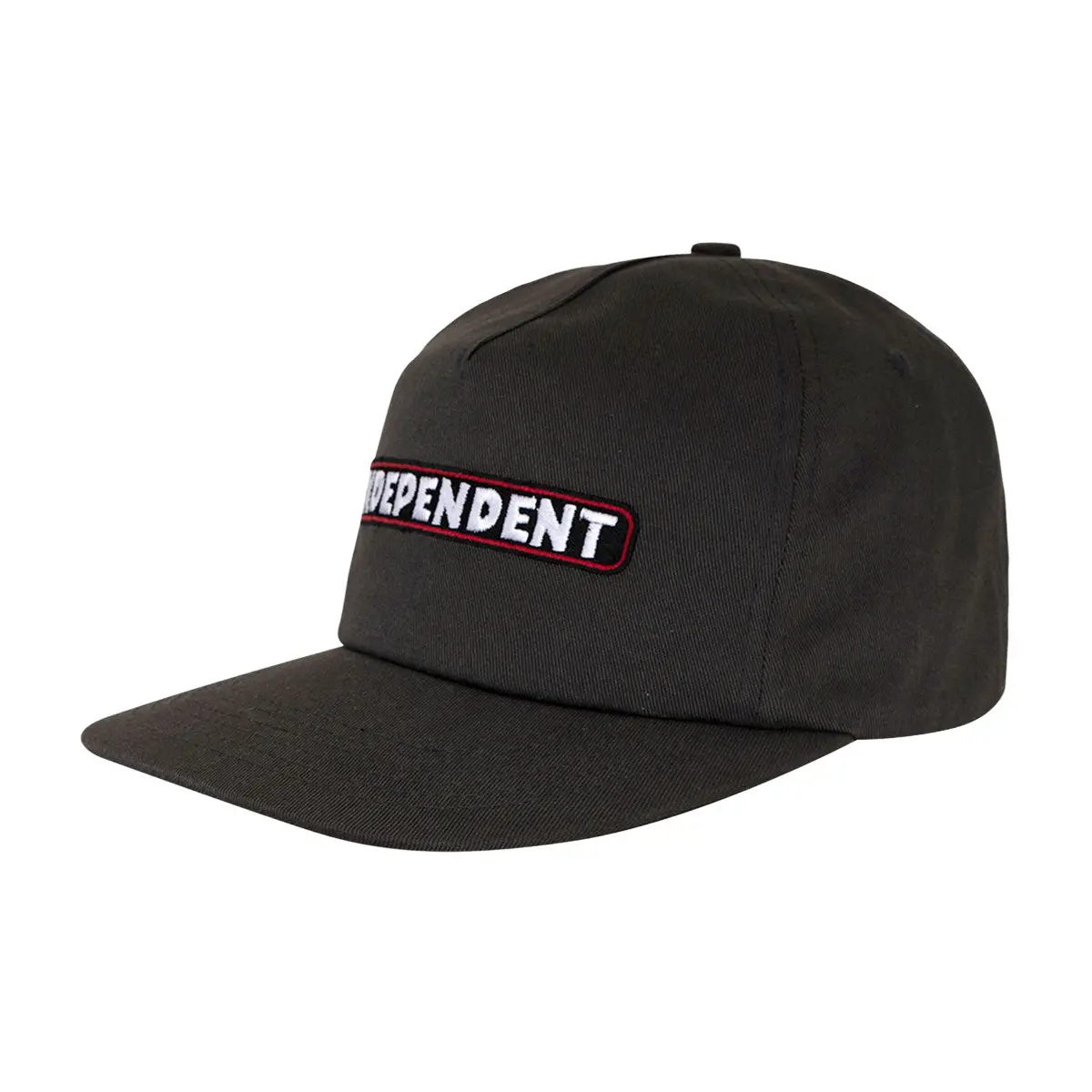 Independent Bar Logo Snapback Hat - Charcoal 1