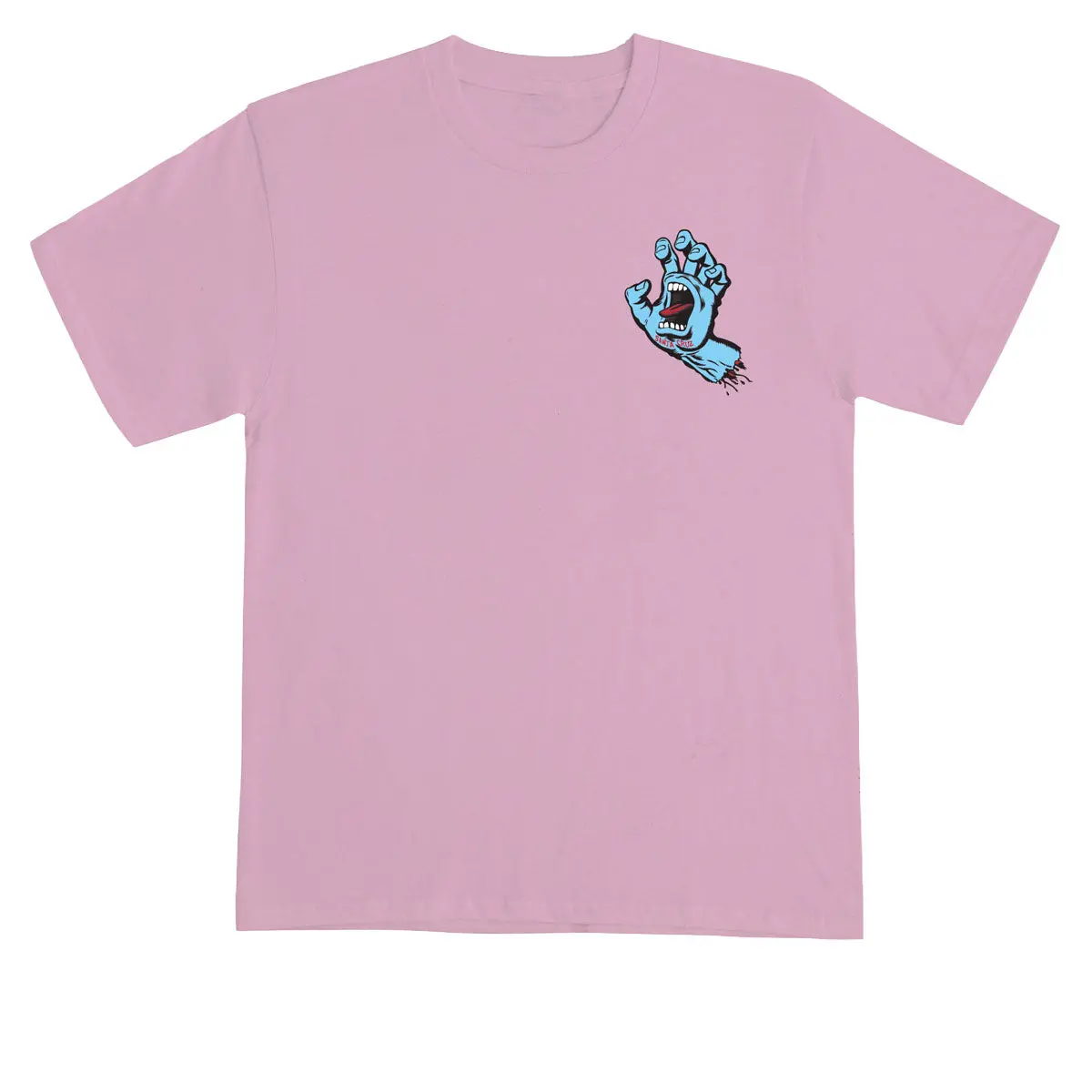 Santa Cruz Screaming Hand T-Shirt - Light Pink 1