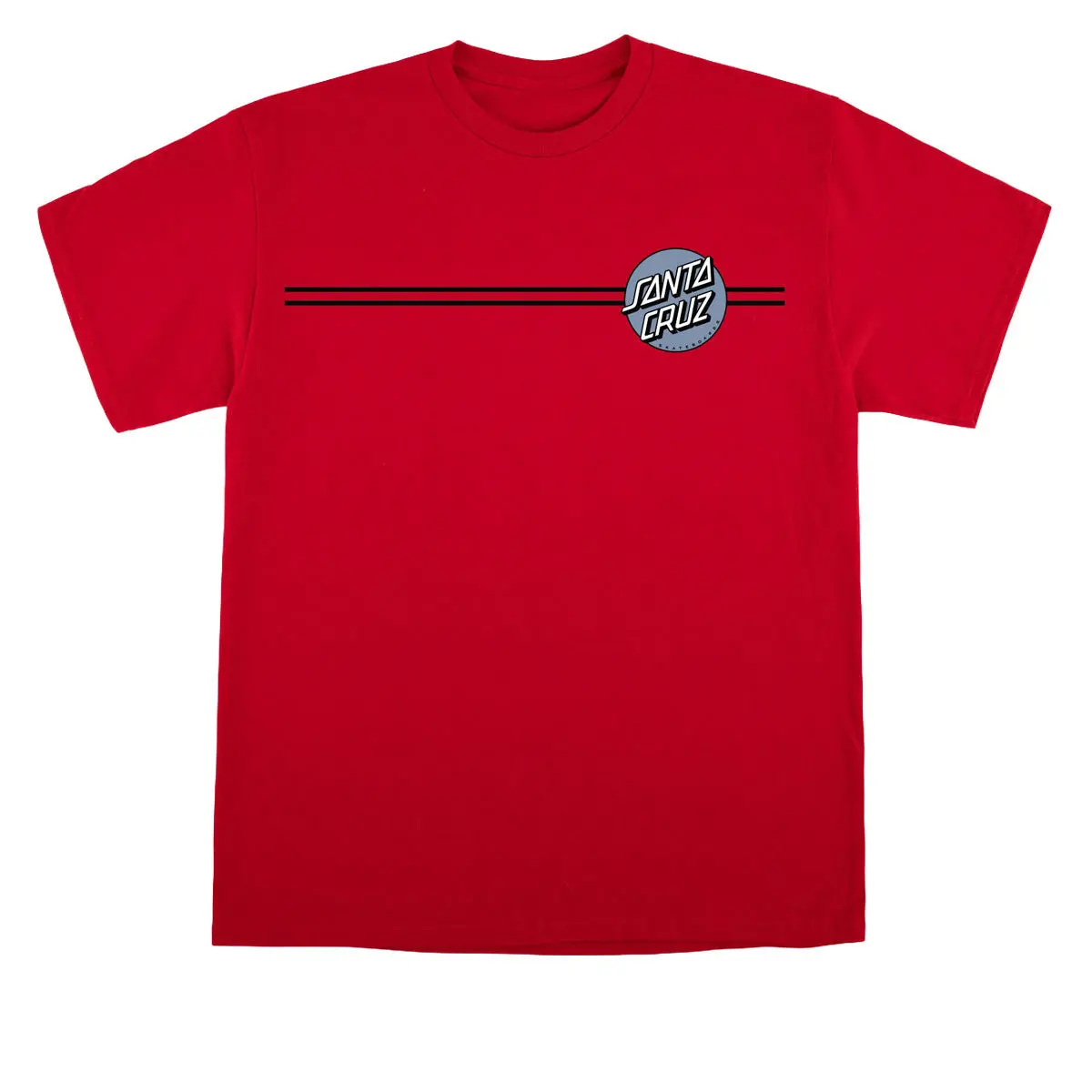 Santa Cruz Other Dot T-Shirt - Cherry Red/Slate 1