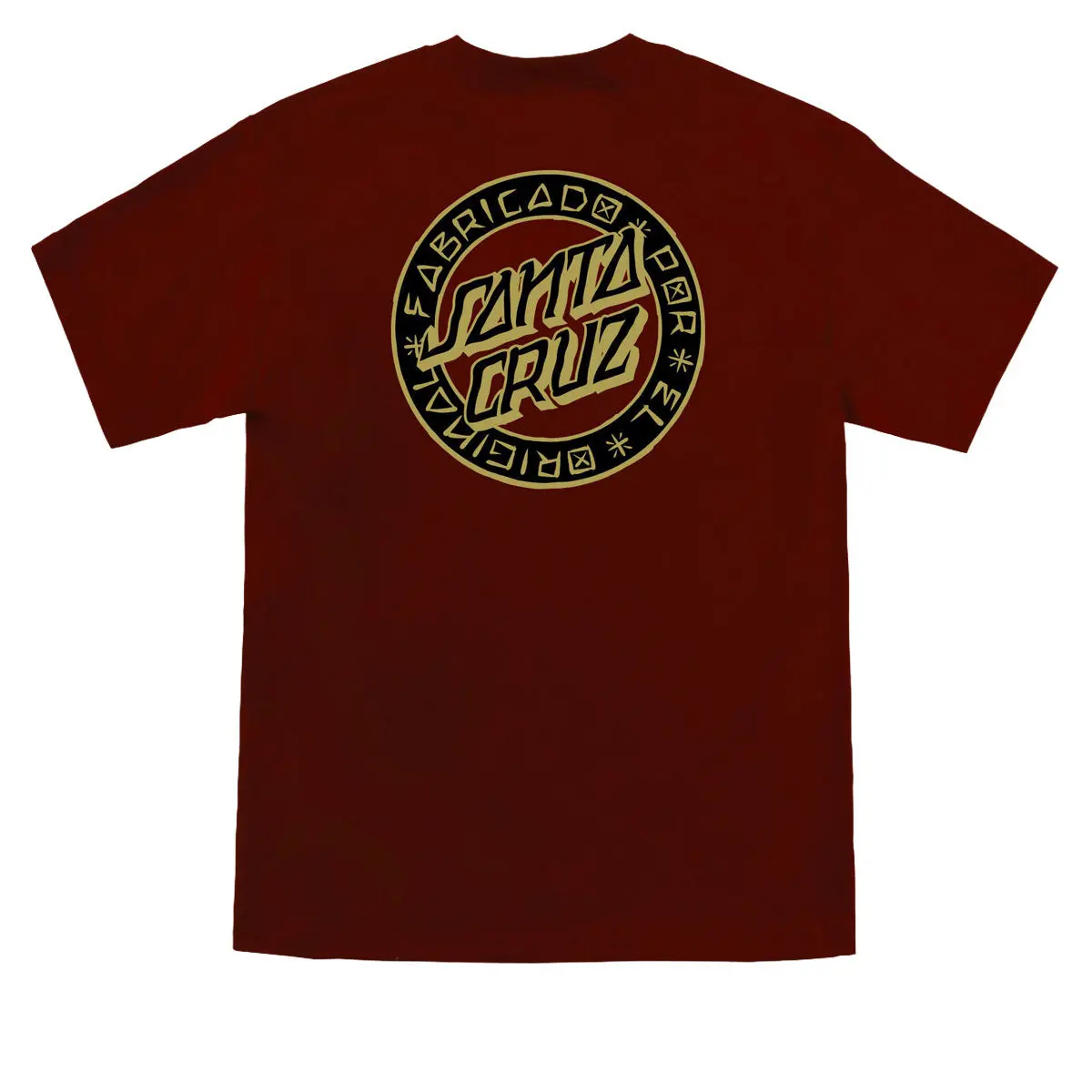 Santa Cruz Loco Dot T-Shirt - Burgundy 1