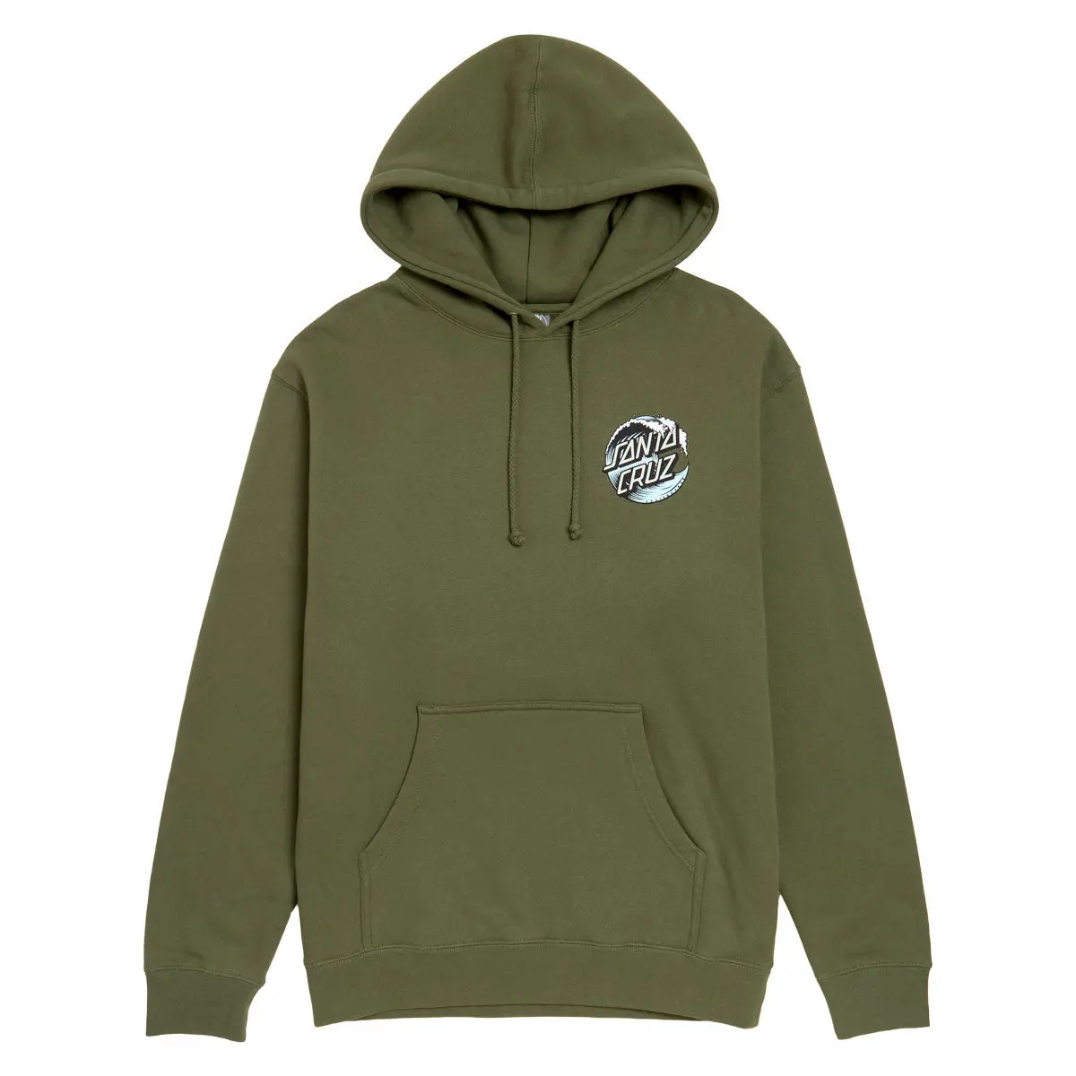 Santa Cruz Wave Dot Hoodie - Army/Light Blue 1