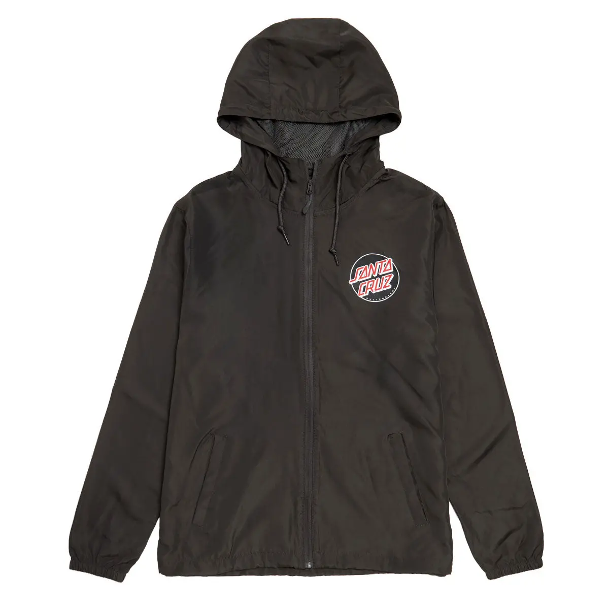 Santa Cruz Cruz Windbreaker Jacket - Graphite/Black/Red 1