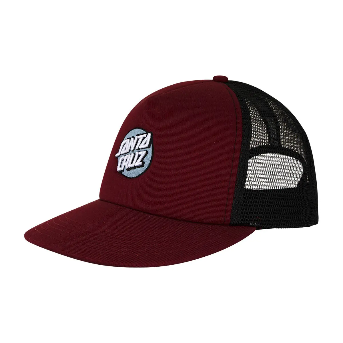 Santa Cruz Cruz Embroidered Trucker Hat - Maroon/Slate 1