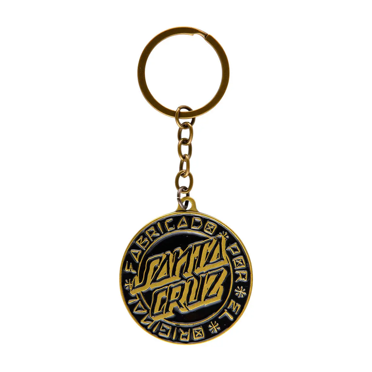Santa Cruz Loco Dot Keychain Keychain - Matte Gold 1