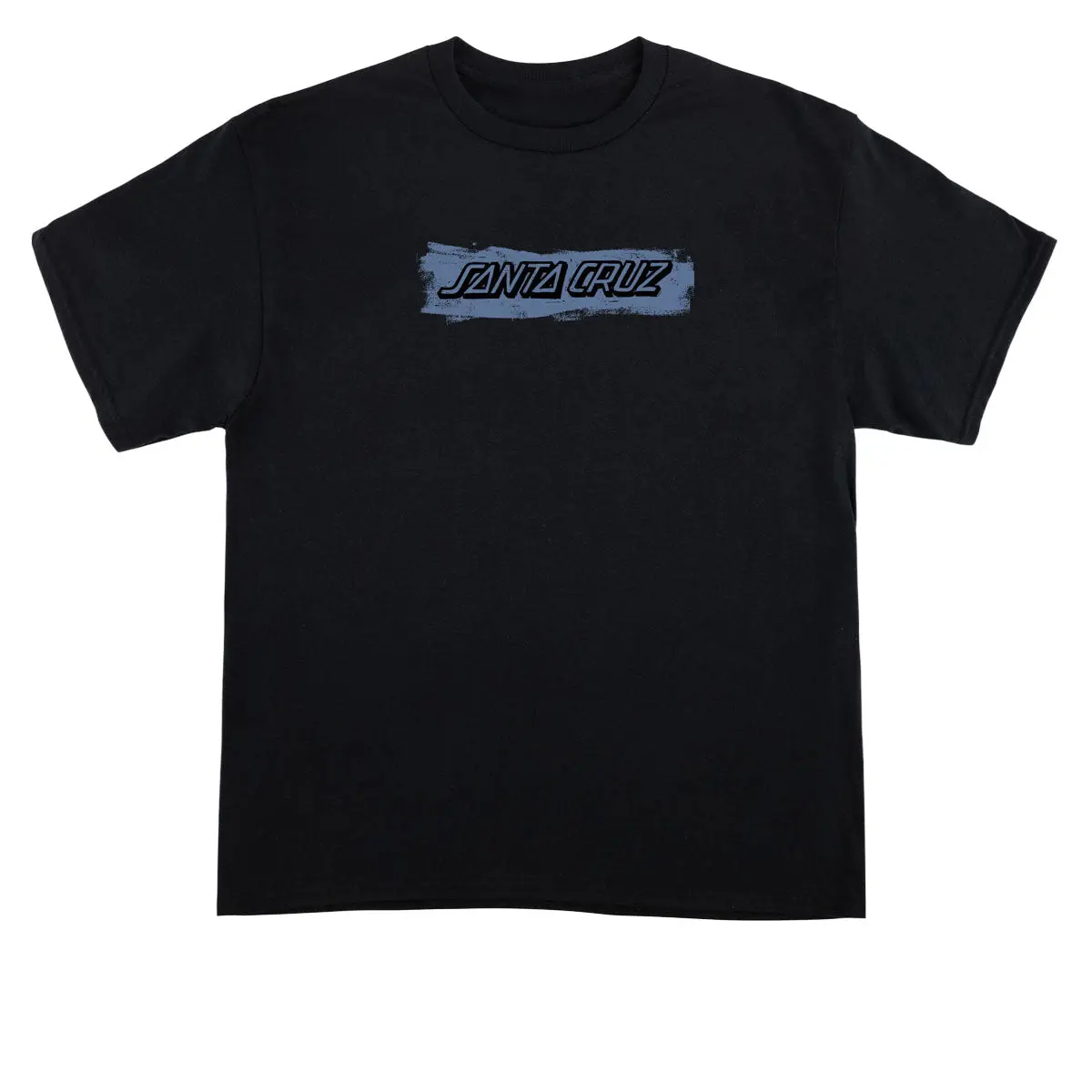 Santa Cruz Cut Strip Front T-Shirt - Black 1