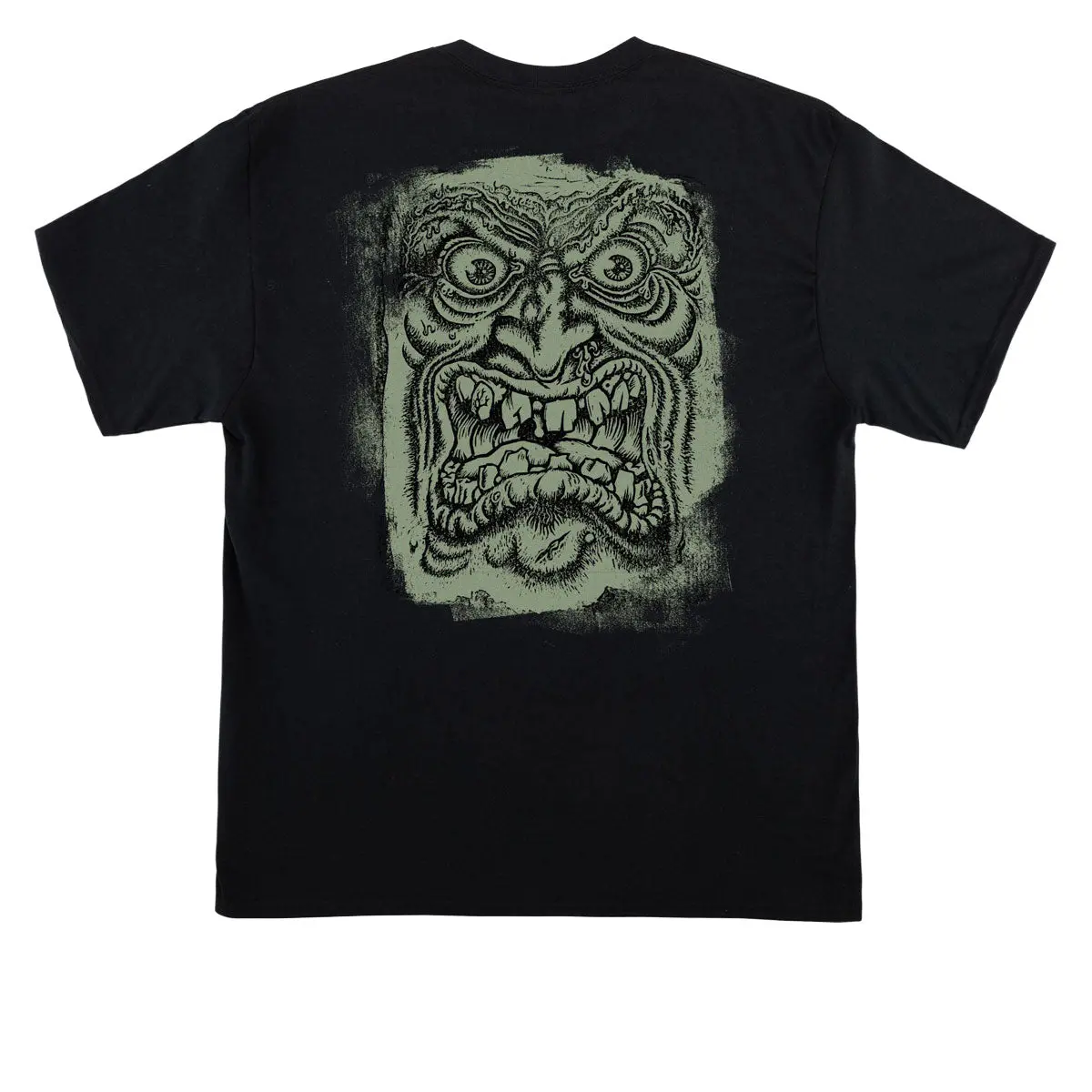 Santa Cruz Roskopp Block Face T-Shirt - Black 1